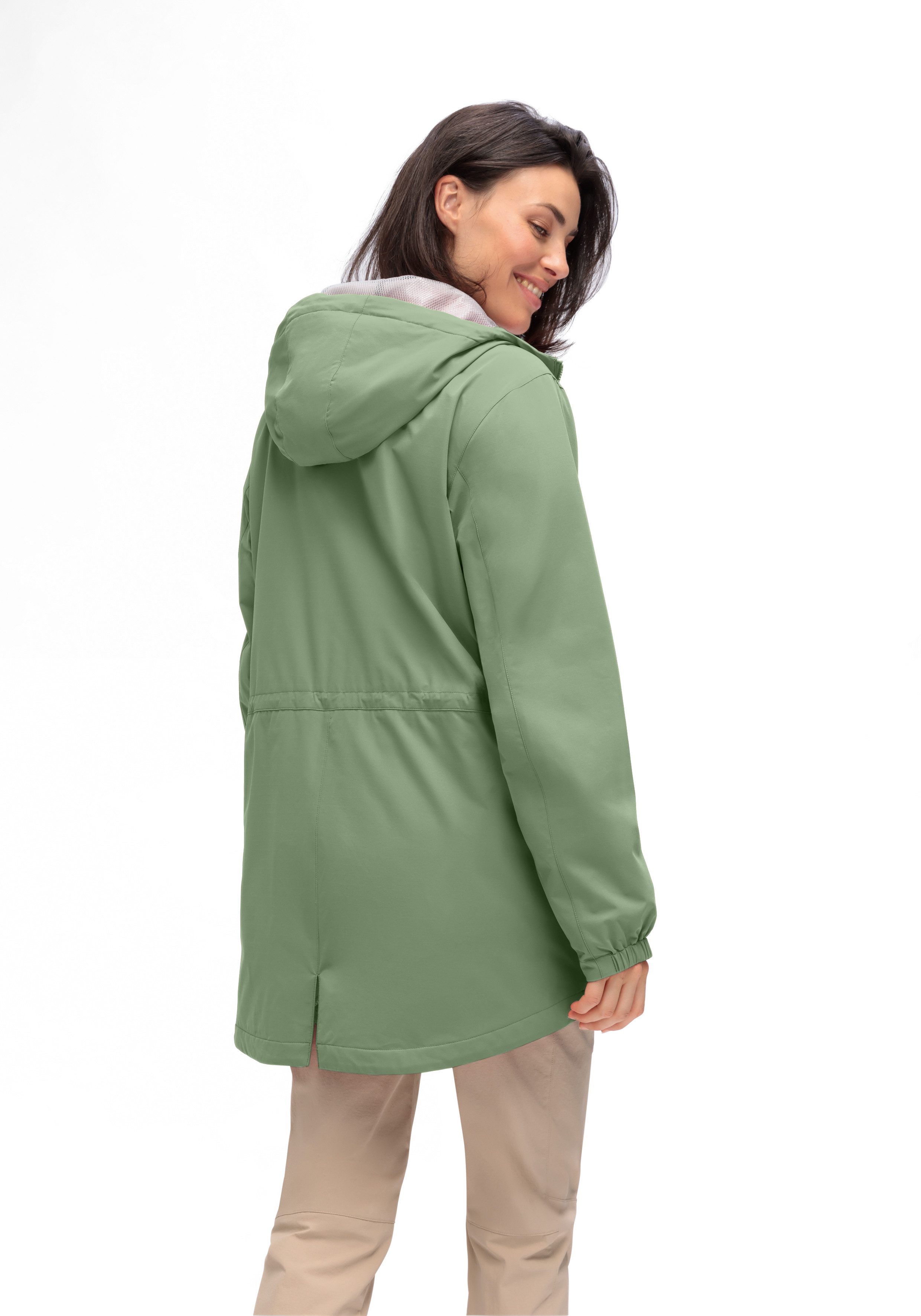 Maier Sports Parka ArorA Loop W Dames jacke waterdicht, outdoorjacke, 3 buitenzakken + binnenzak