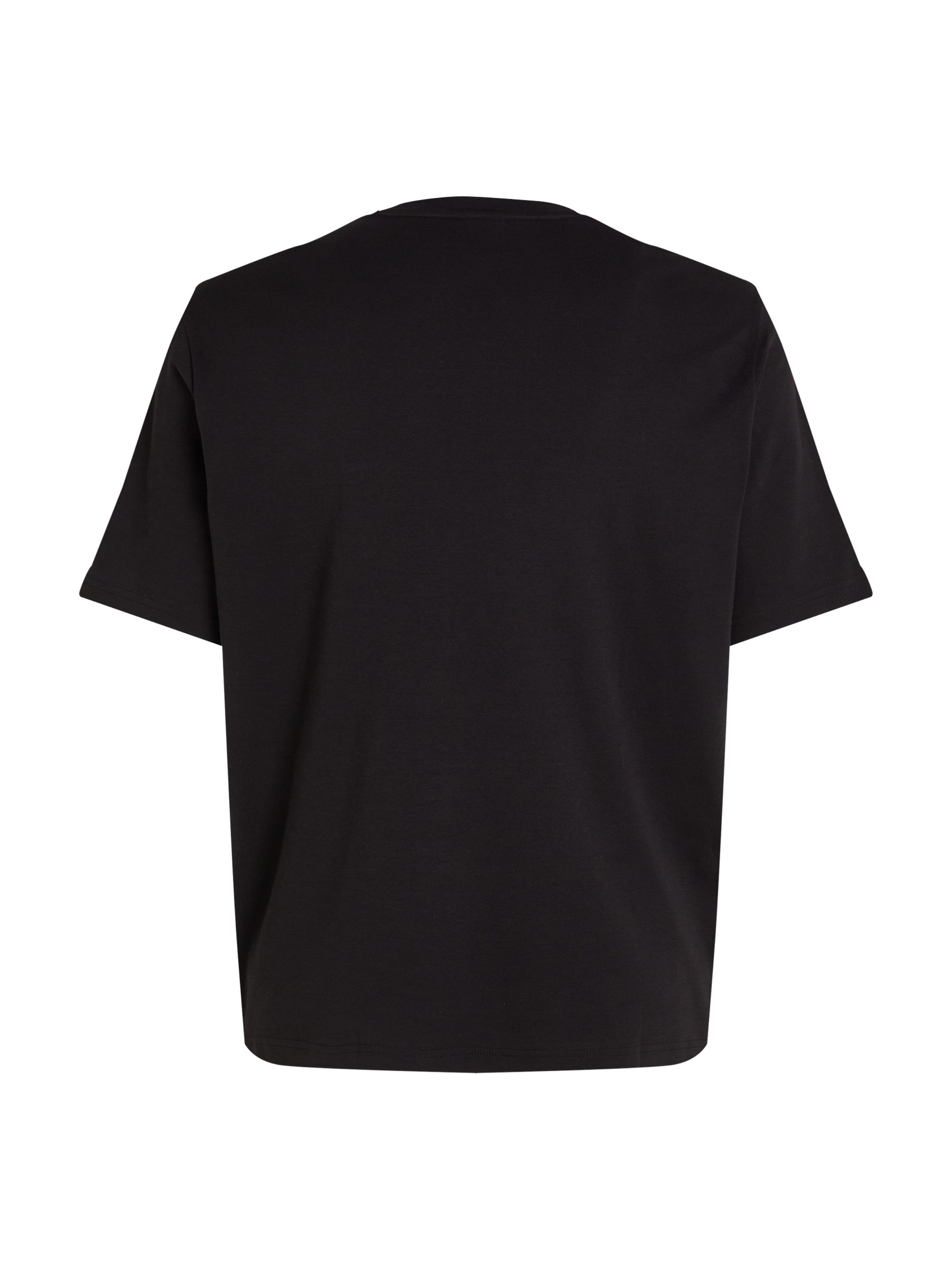 Calvin Klein T-shirt BT_NANO LOGO INTERLOCK T-SHIRT in grote maten met logo-opschrift