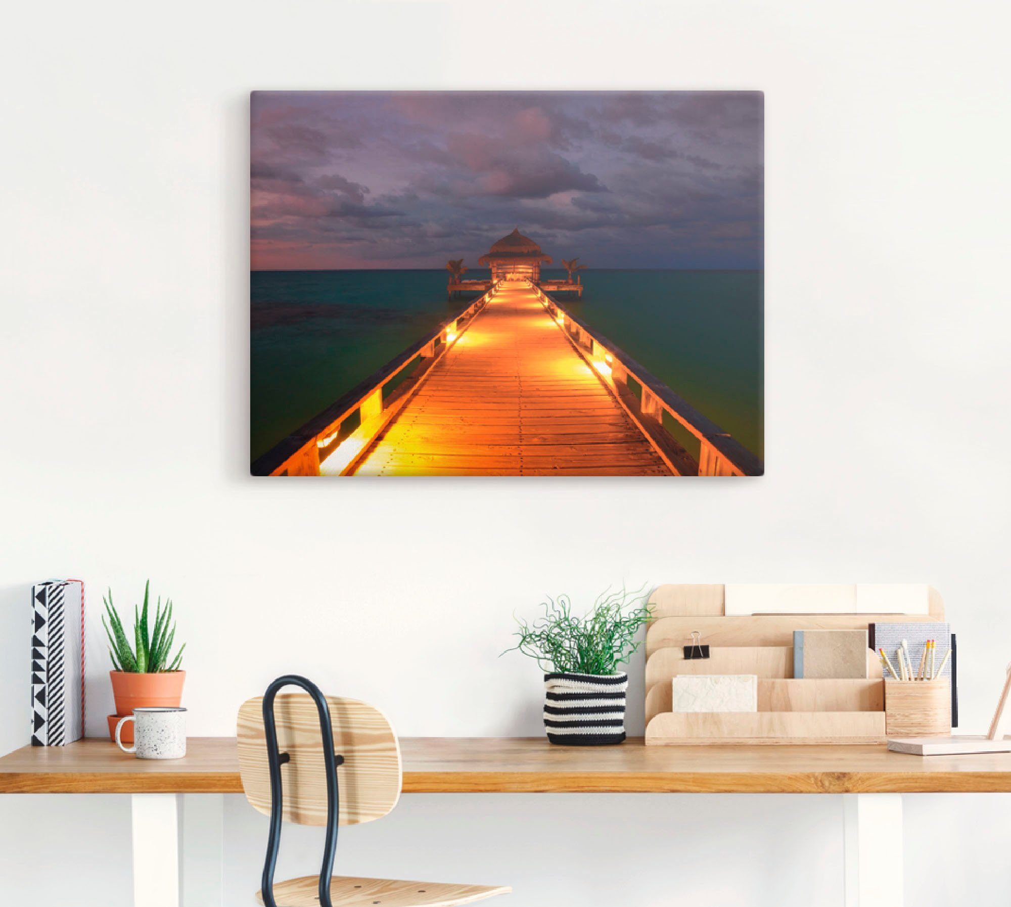 Artland Artprint Malediven als artprint op linnen, muursticker of poster in verschillende maten