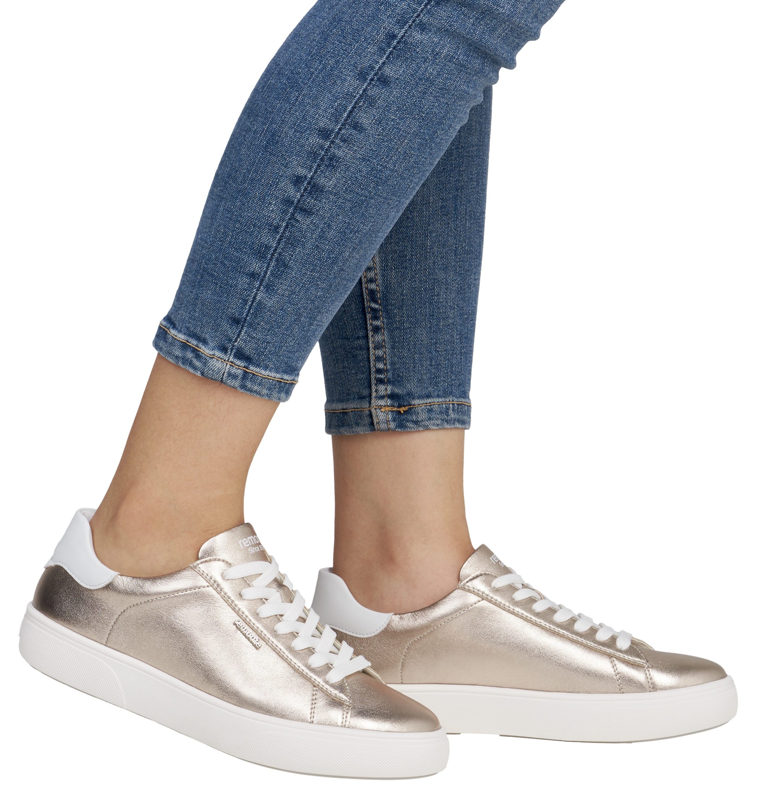 Remonte Plateausneakers , veterschoen, vrijetijdsschoen, lage schoen met contrastafwerking