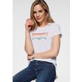 levi's t-shirt the perfect tee pride edition print in de kleuren van de regenboog wit