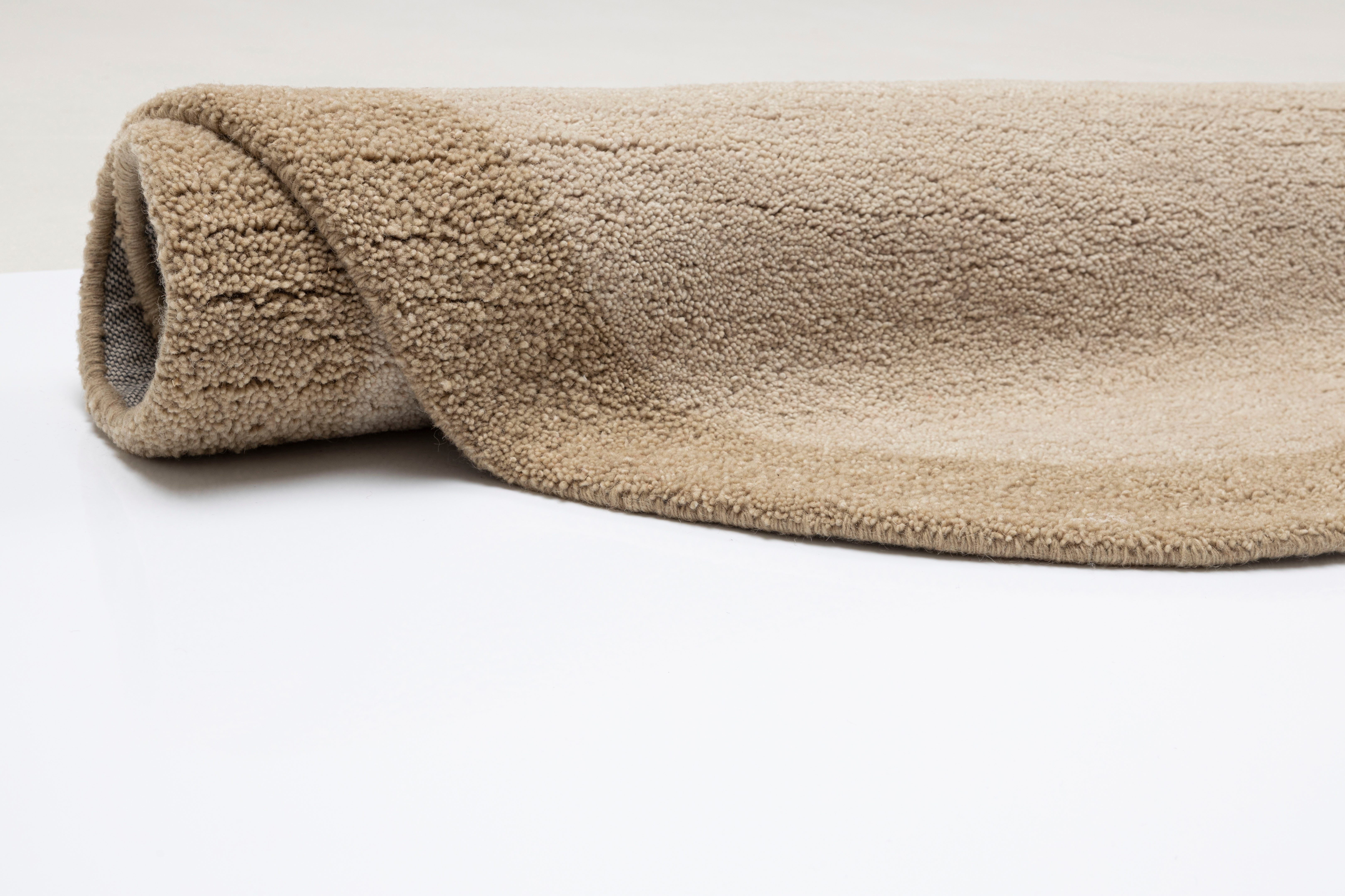 THEKO Wollen kleed Gabbeh super, Handgeweven vloerkleed, randdessin, zuivere wol, met de hand geweven