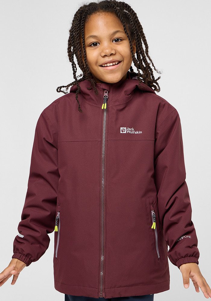 Jack Wolfskin Snowcurl 3in1 Jacket Kids 3in1 jack Kinderen 104 enberry