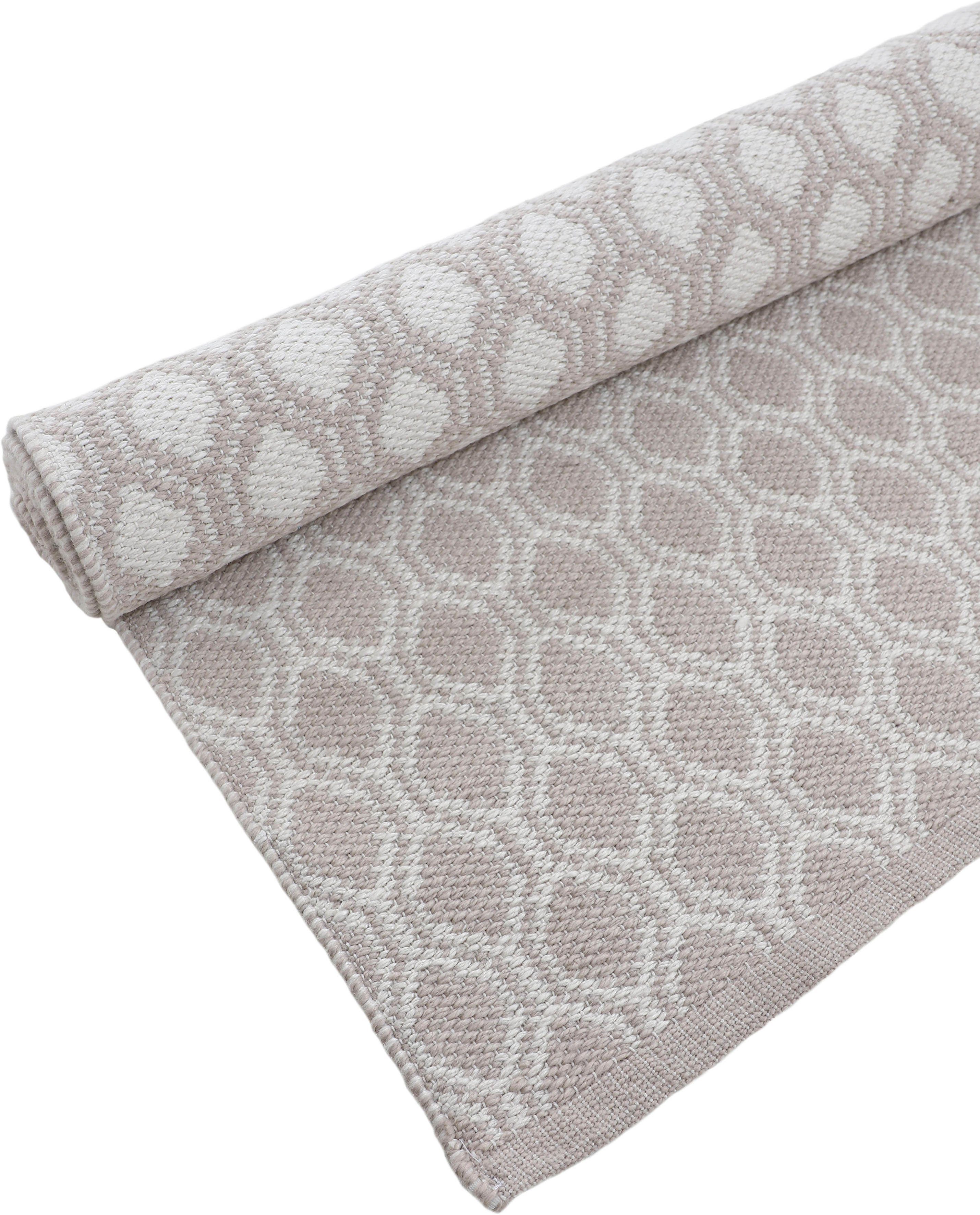 carpetfine Vloerkleed Frida 204 Omkeerbaar tapijt, 100% gerecycled materiaal (PET), vlakweefsel, sisal uitstraling