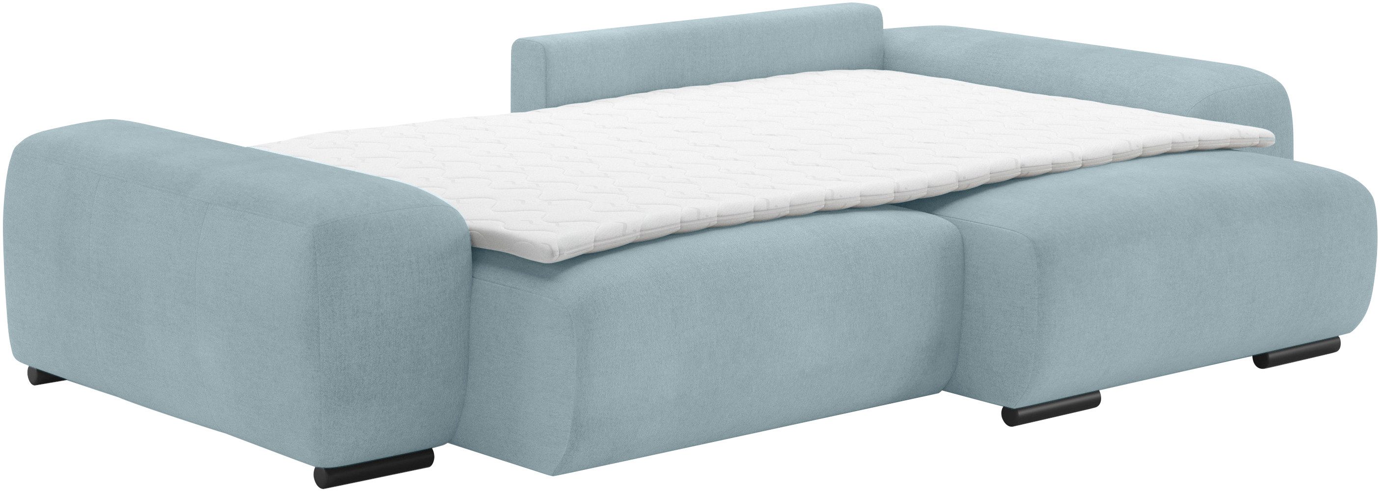 Mr. Couch Hoekbank Sundance, L-vorm Permanente slaper met bed, bedbox, tot 140 kg belastbaar