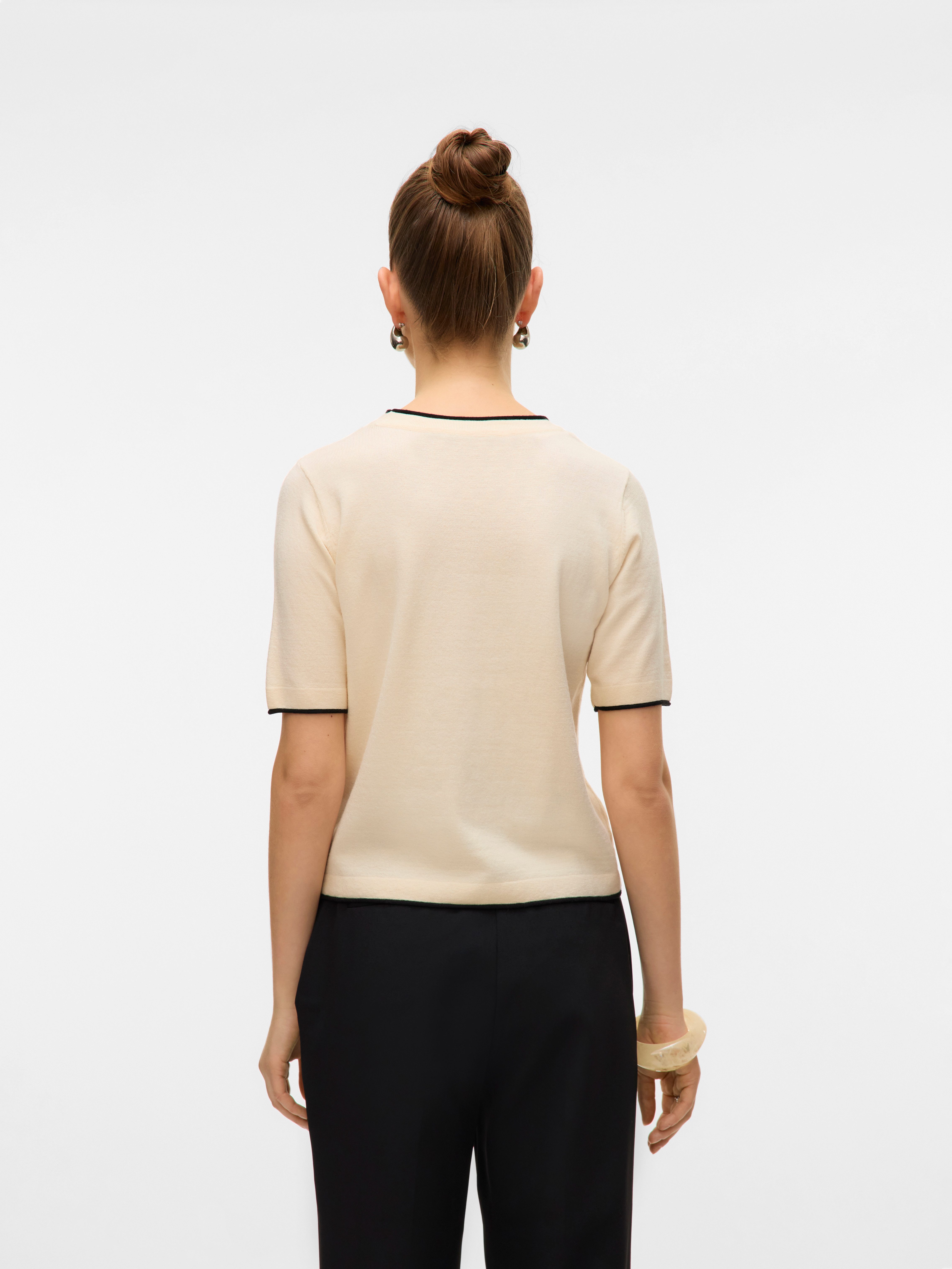 Vero Moda Trui met korte mouwen VMBREEZE SS O-NECK PULLOVER BOO