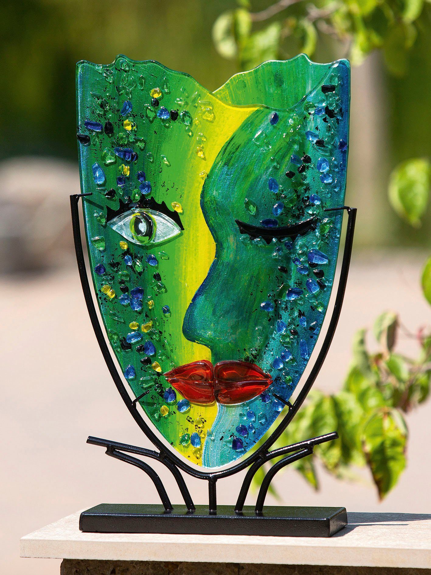 Casablanca by Gilde Siervaas Twinkle decoratieve vaas van glas, decoratieobject (1 stuk)