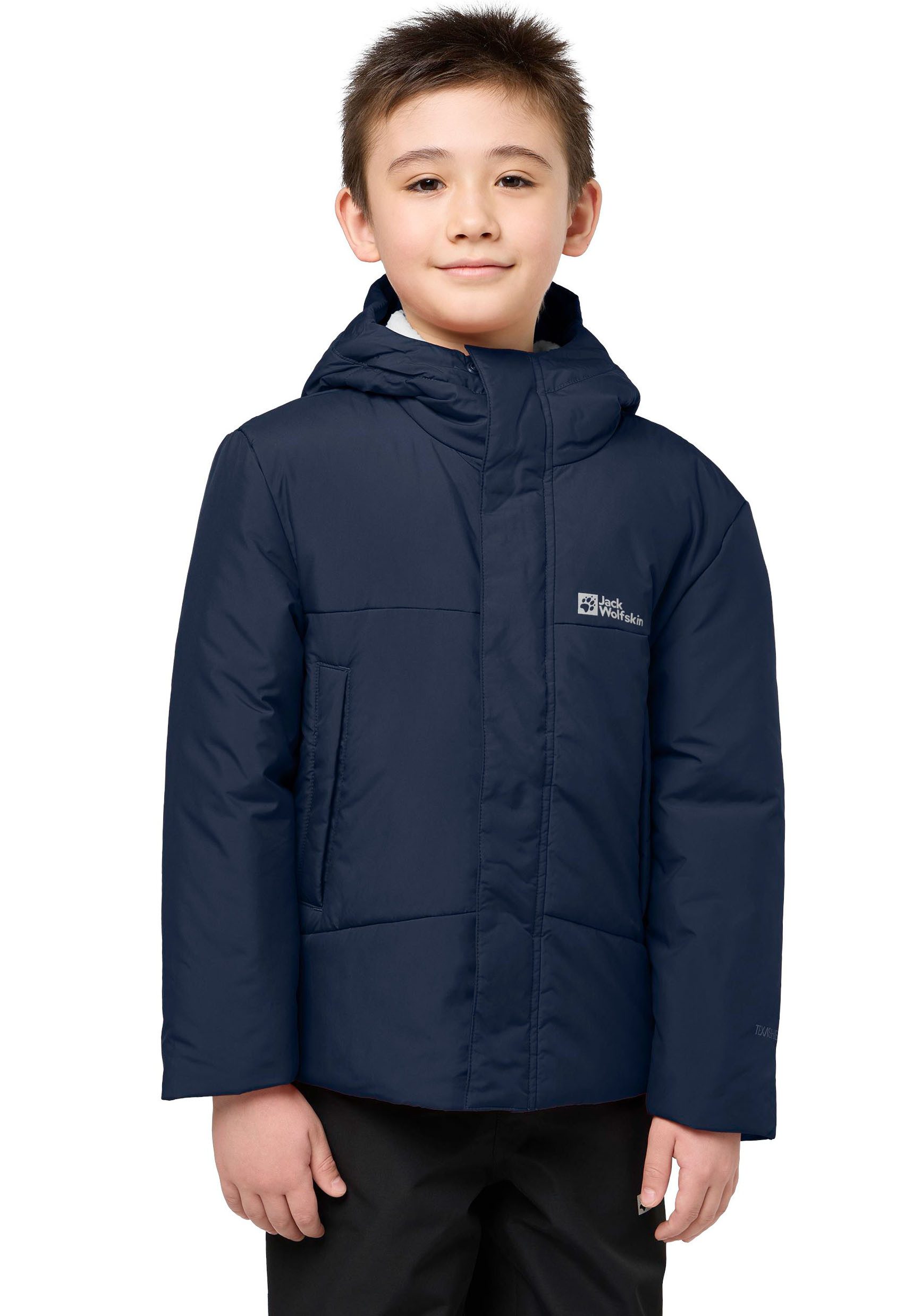 Jack Wolfskin Snowbear Jacket Kids Winterjack Kinderen 104 blue night blue