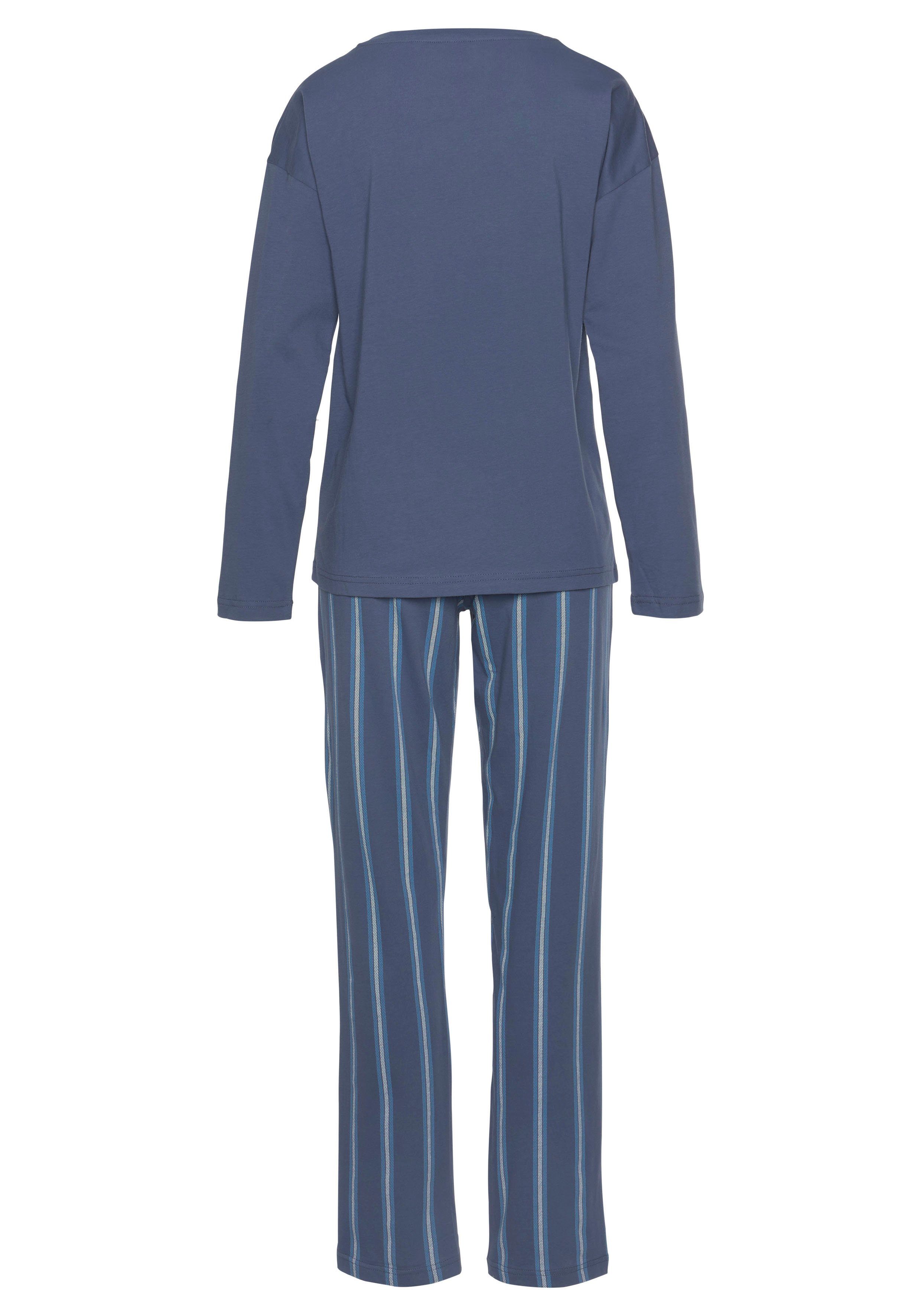 Vivance Dreams Pyjama met frontprint (2-delig, 1 stuk)