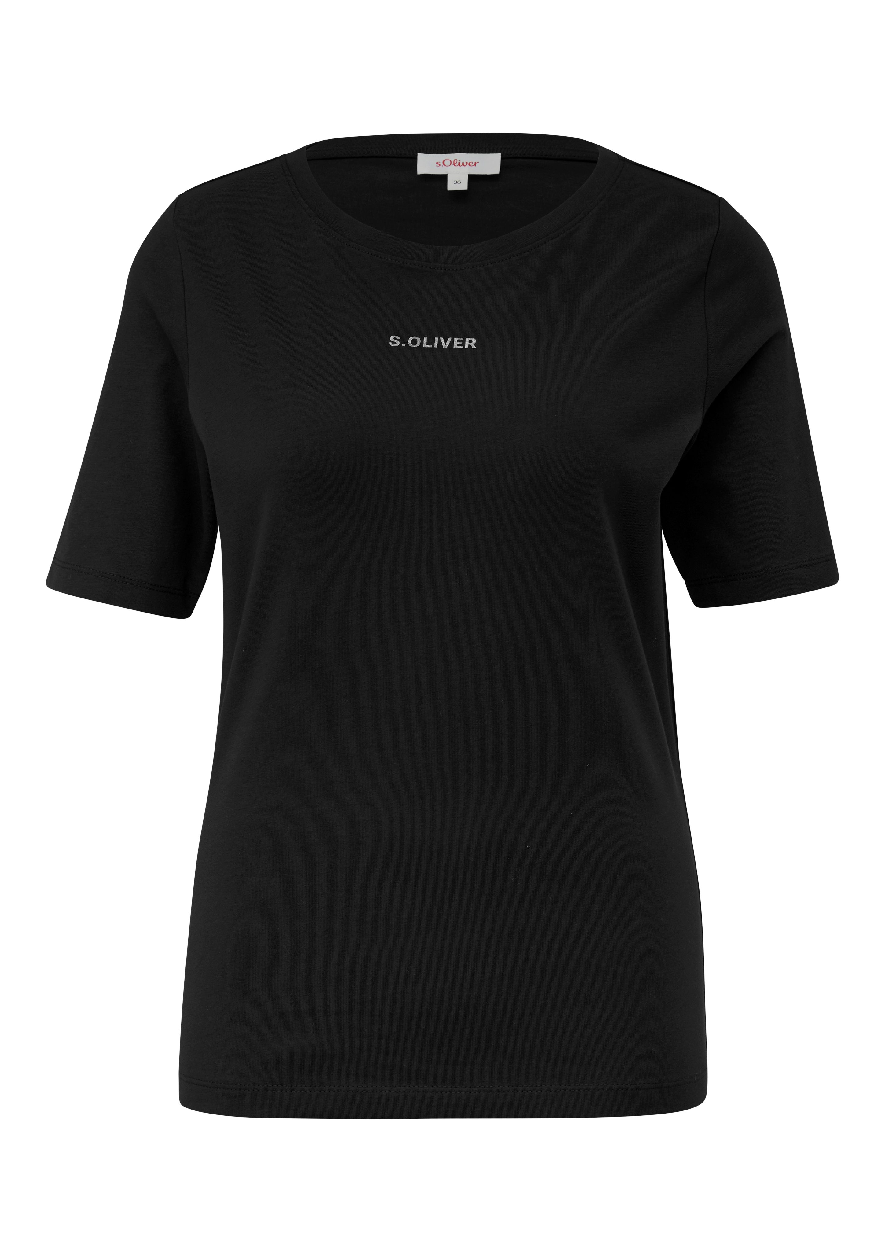 s.Oliver T-shirt met een logo-opschrift