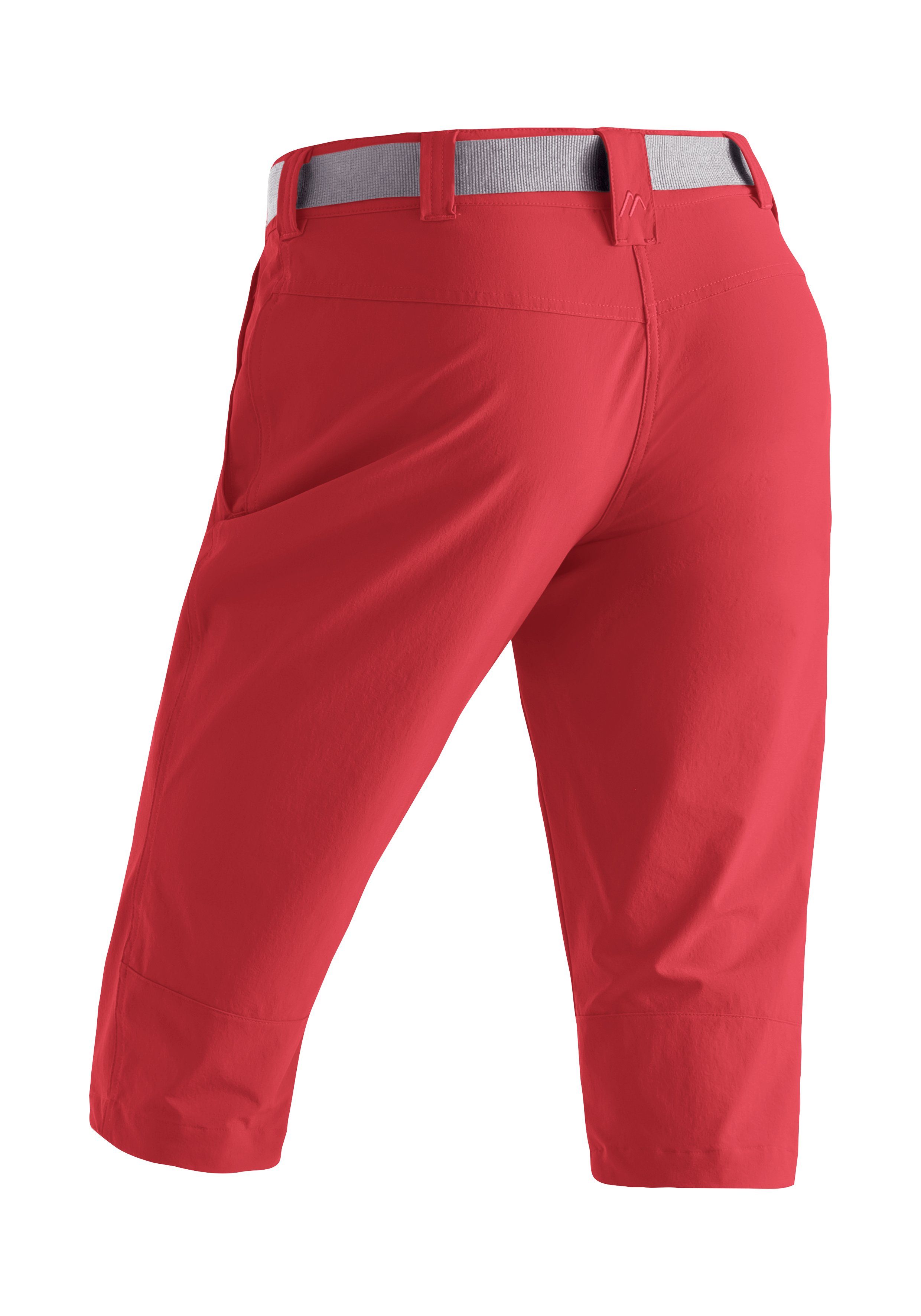 Maier Sports Capribroek Inara slim 3/4 Dames wandelbroek, ademende outdoorbroek, 3/4 broek met 3 zakken