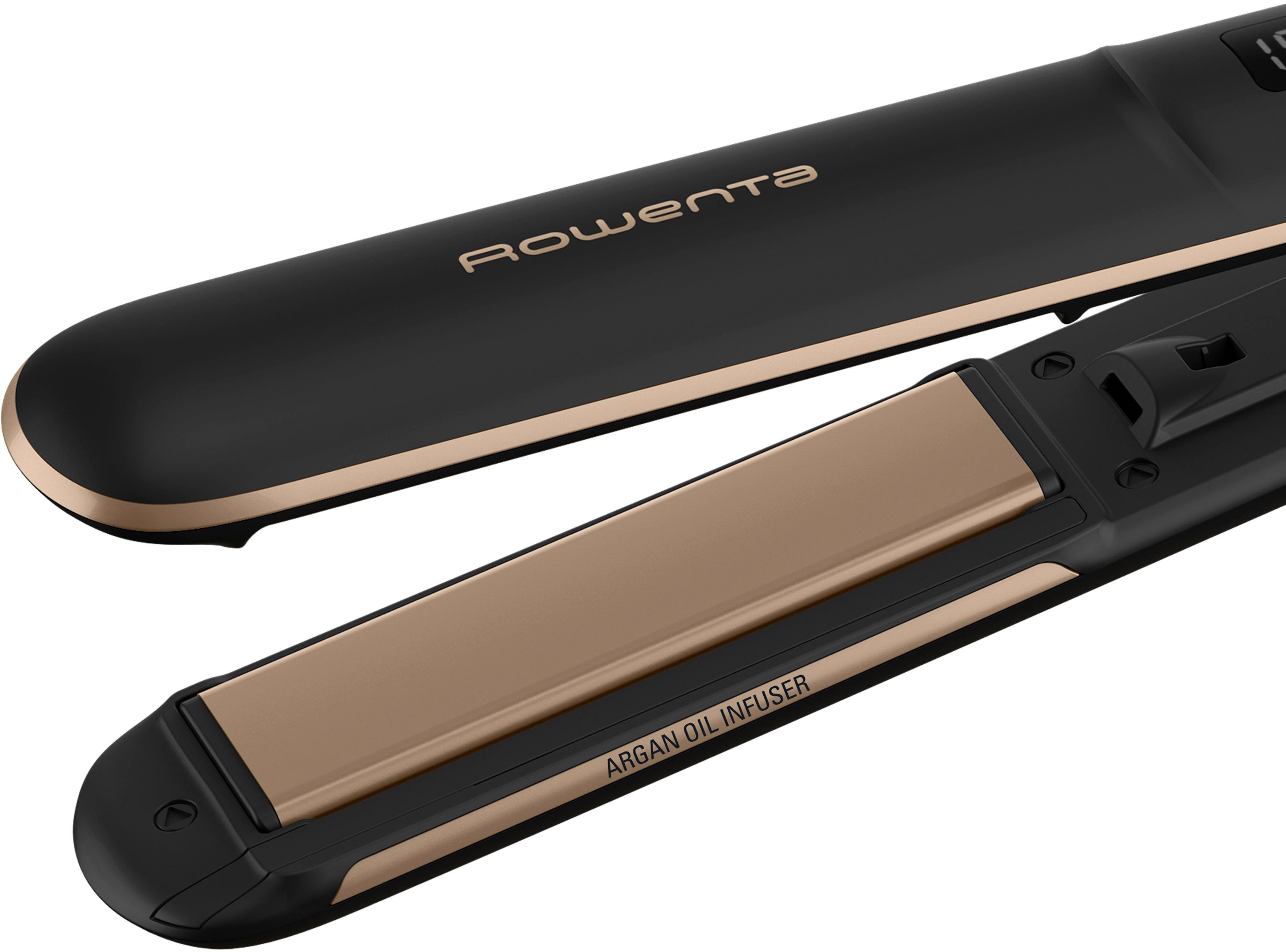 Rowenta Straightener SF4630 Express Shine straightener Arganolie-infuser, keramische platen, ioneneffect, 8 temperatuurinstellingen