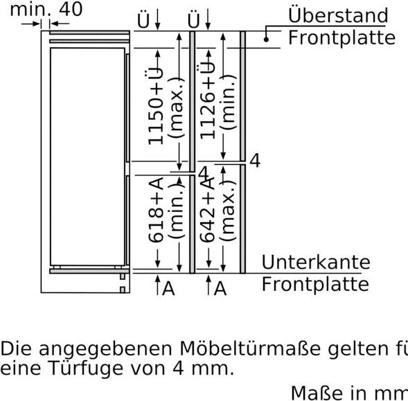 BOSCH Inbouw koel-vriescombinatie KIS87ADD0, 177,2 cm x 55,8 cm