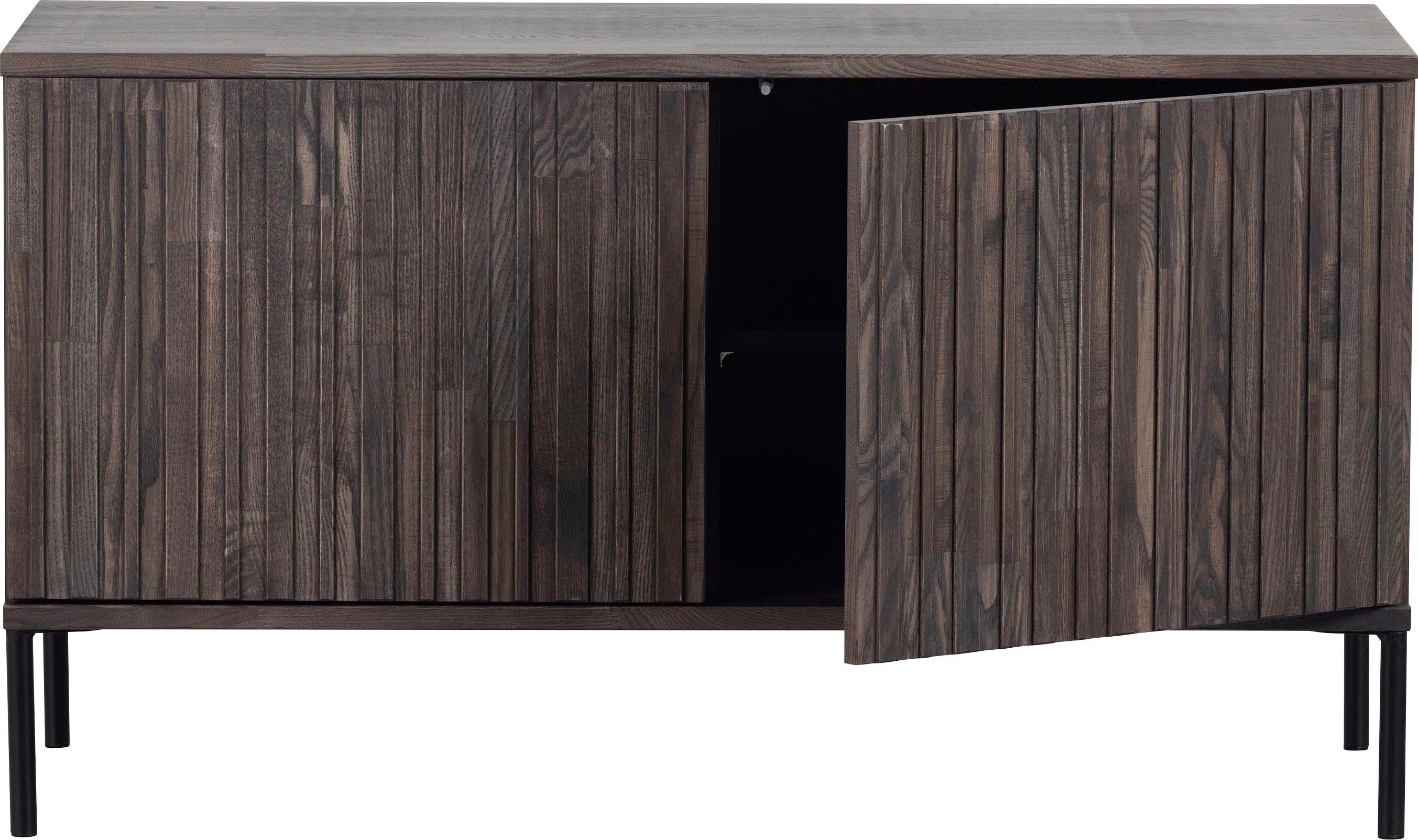 WOOOD Dressoir New Gravure, TV-commode, breedte 100 cm of 150 cm Commode hoogte 56 cm, met grafische reliëfdeuren, veel opbergruimte