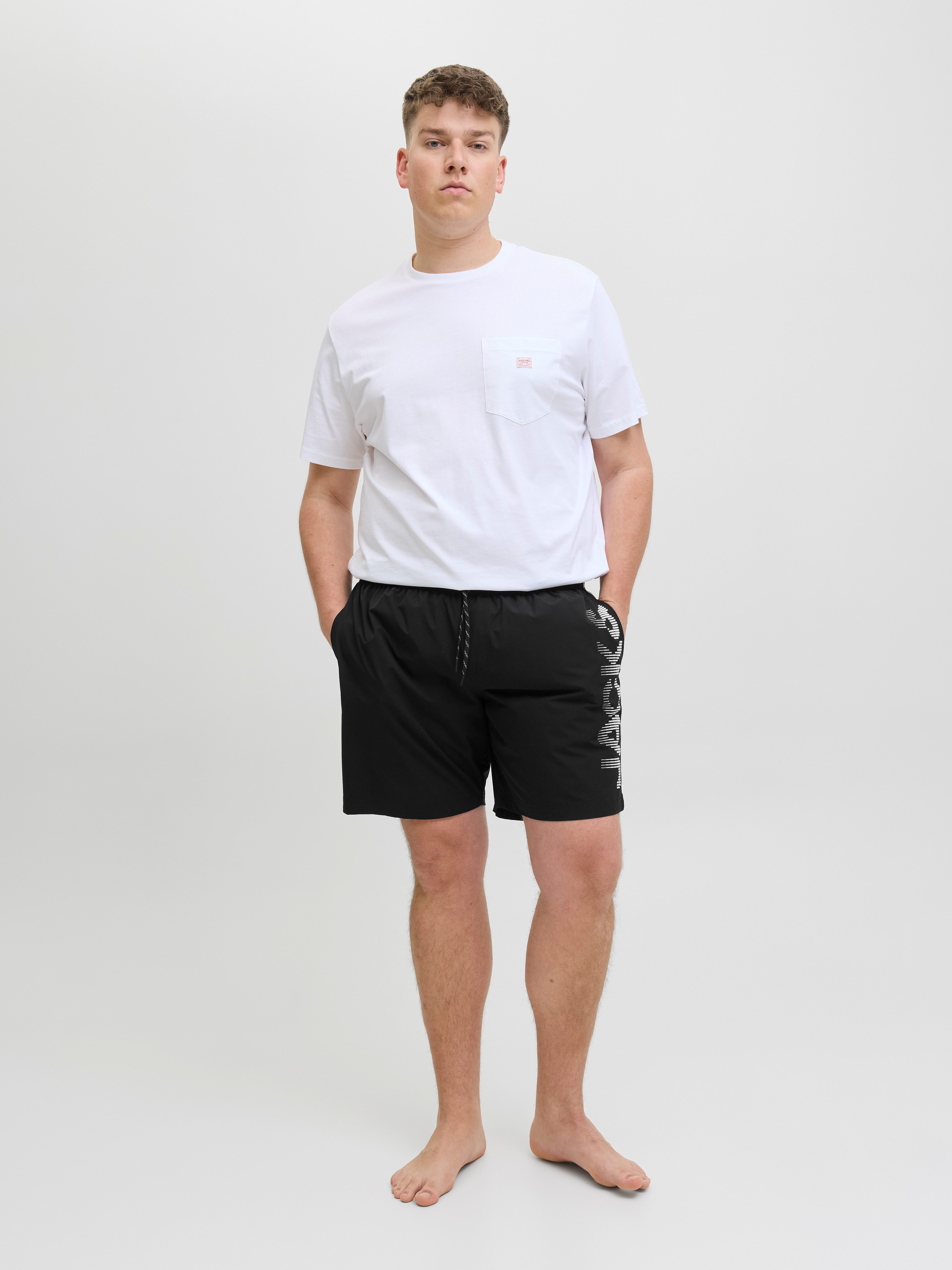 Jack & Jones PlusSize Zwemshort JPSTMAUI JJSWIM SPLICE LOGO AKM SN PLS