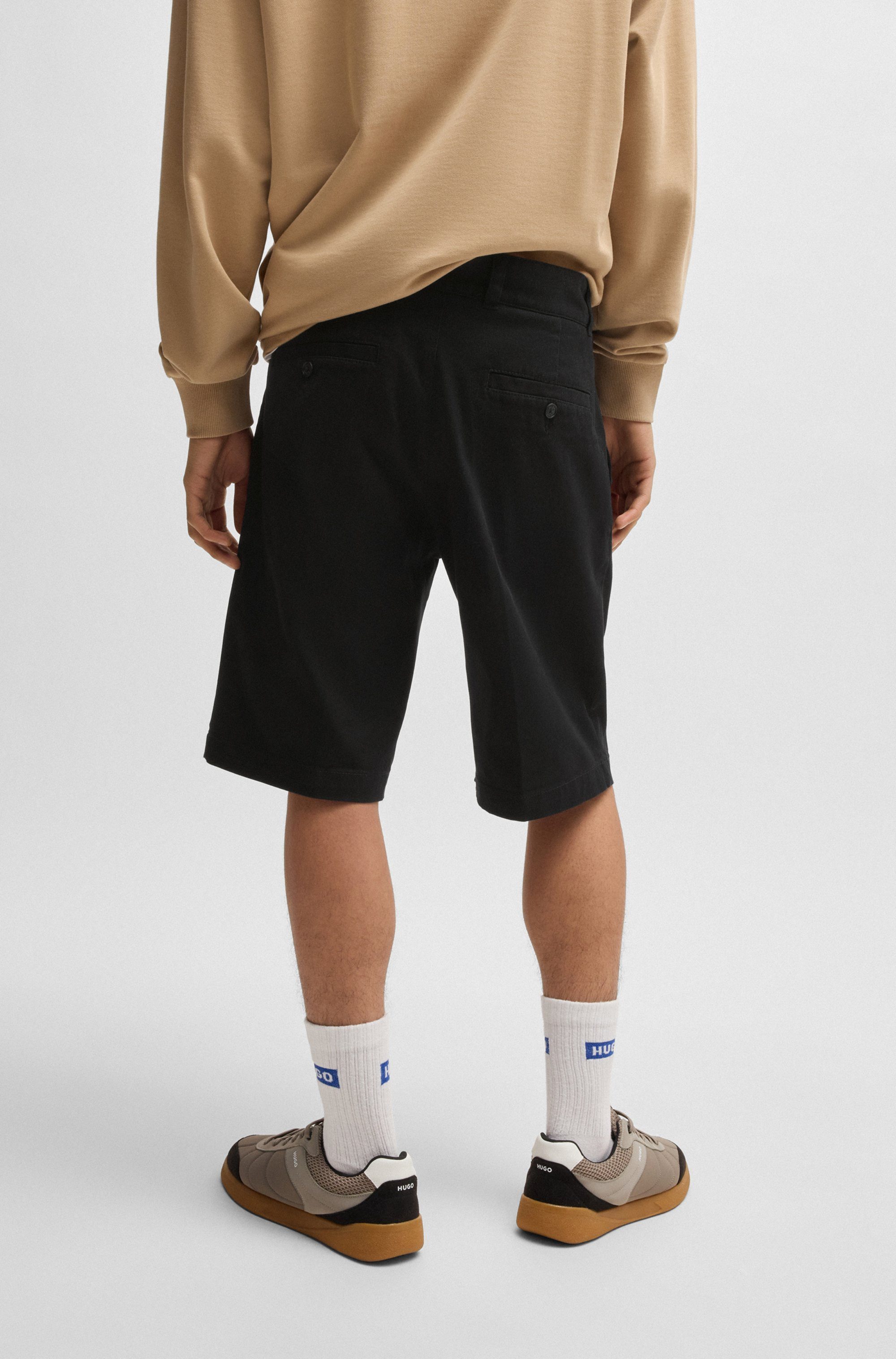 HUGO Blue Short Dante met vlaglabel