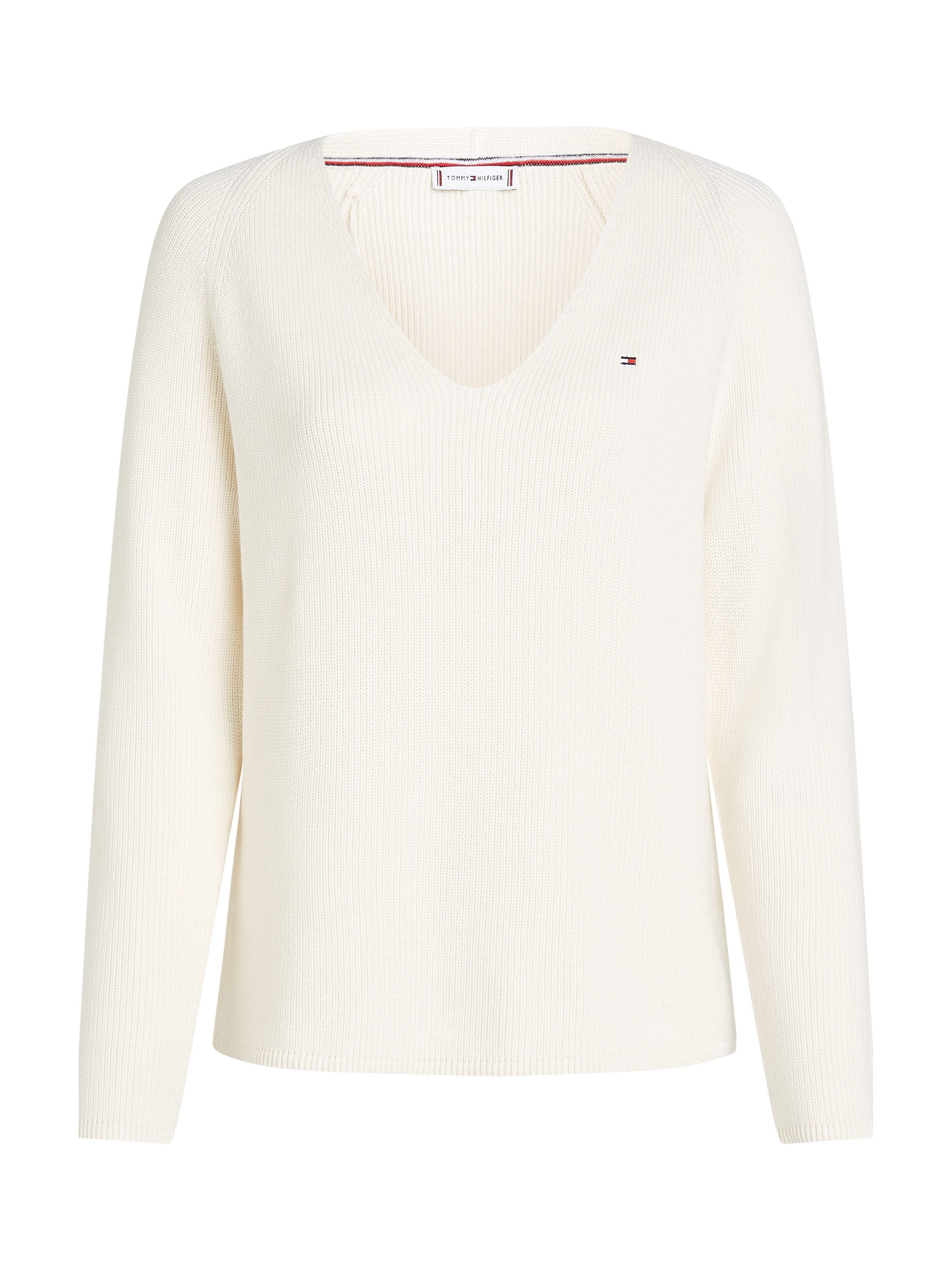 Tommy Hilfiger Gebreide trui CO CARDI STITCH V-NK LS