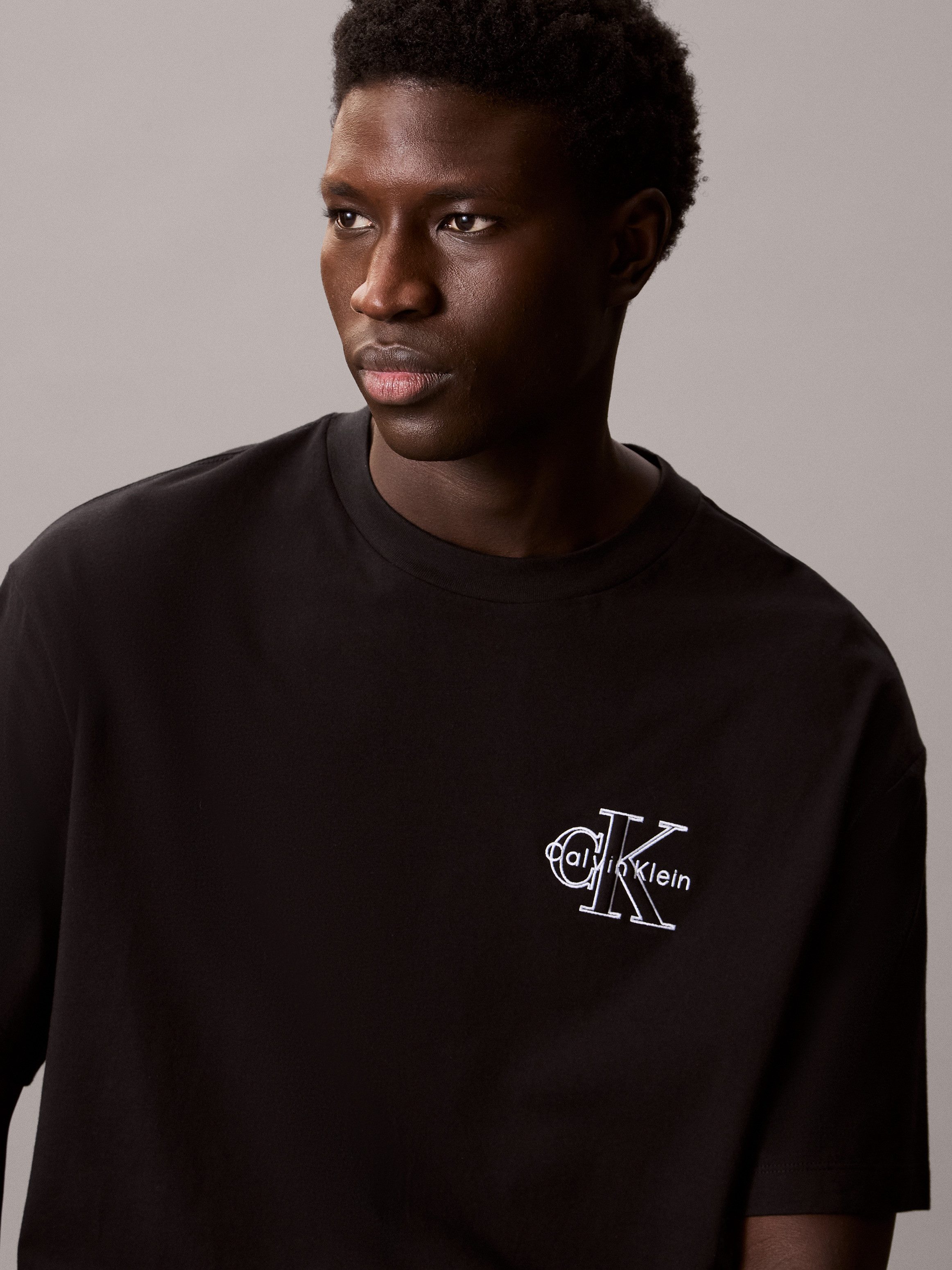 Calvin Klein T-shirt A- SS REL SEASONAL MONOLOGO TEE