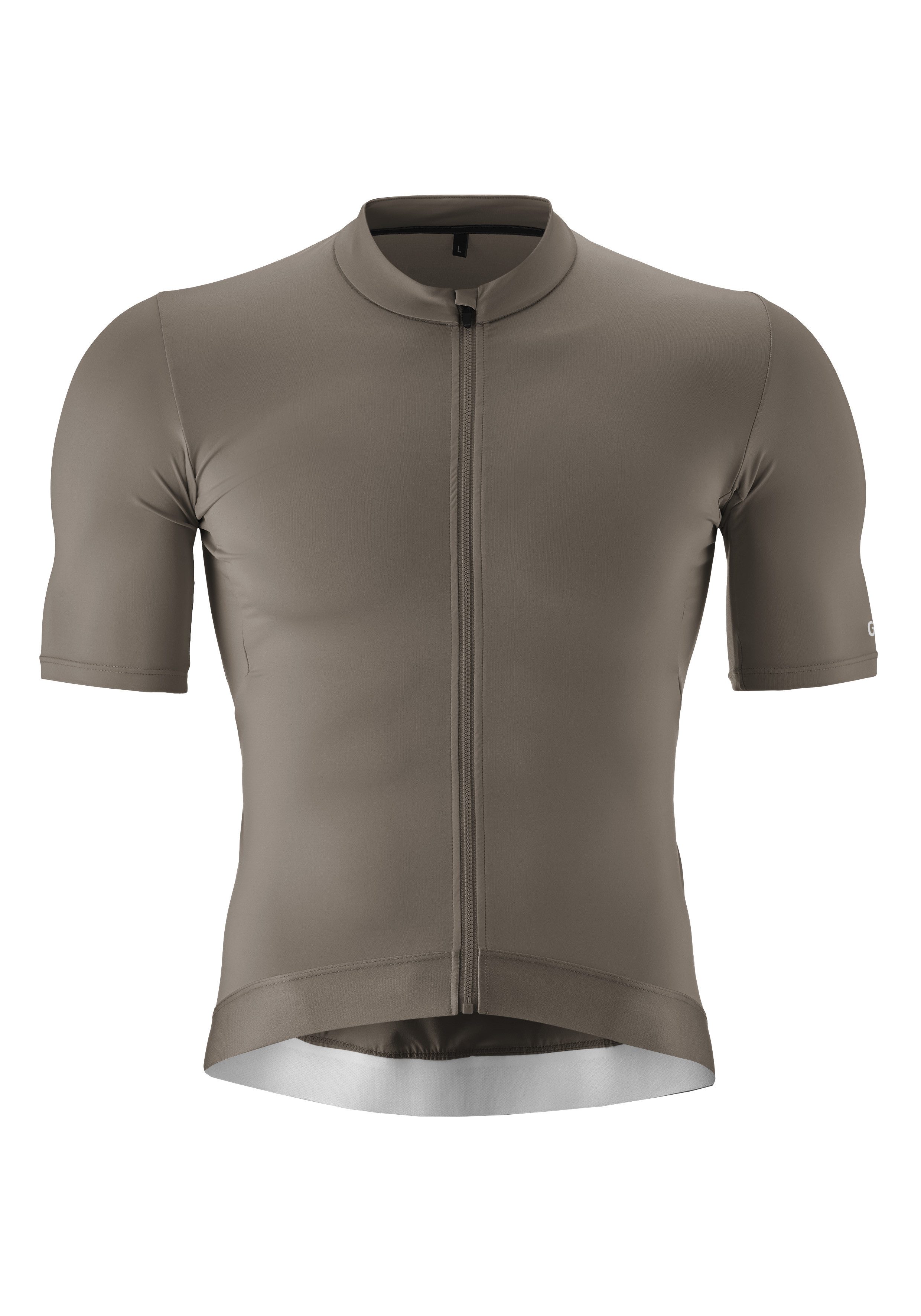 Gonso Fietsshirt Road Jersey M Heren fiets trui korte mouwen, full-zip trui, rugzak, slim fit shirts maat XXXL grijs