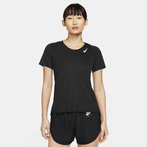 Nike Nike dri-fit race hardloopshirt zwart dames dames