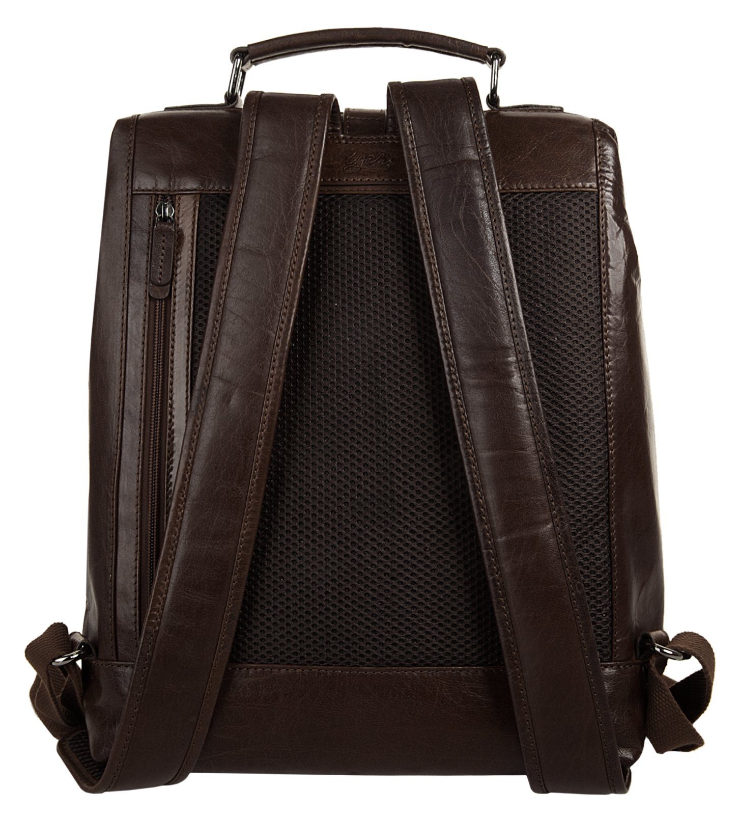 X-Zone Laptoprugzak echt leder (1)