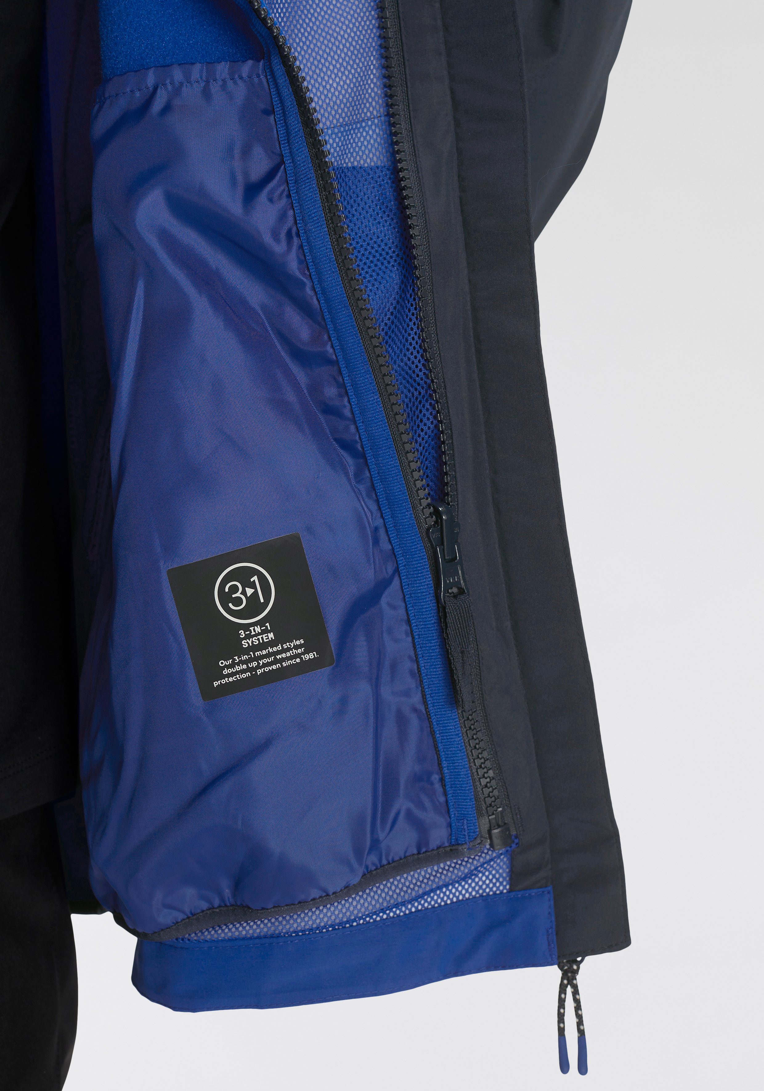 Jack Wolfskin Functioneel 3-in-1-jack ICELAND 3IN1 JACKET K Veelzijdige winterjack 3-in-1 voor elke dag en elke activiteit