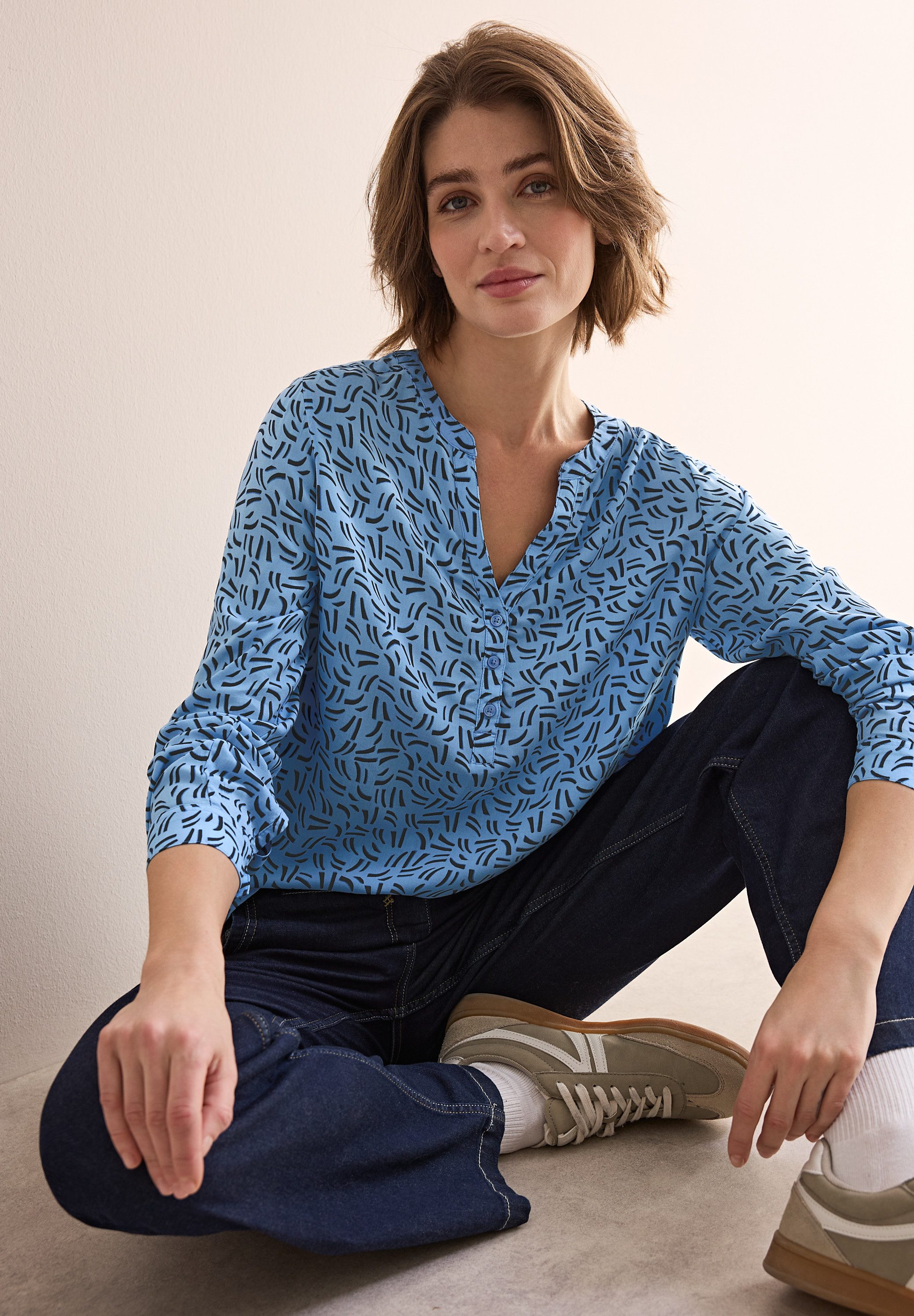Cecil Blouse met lange mouwen met print all-over