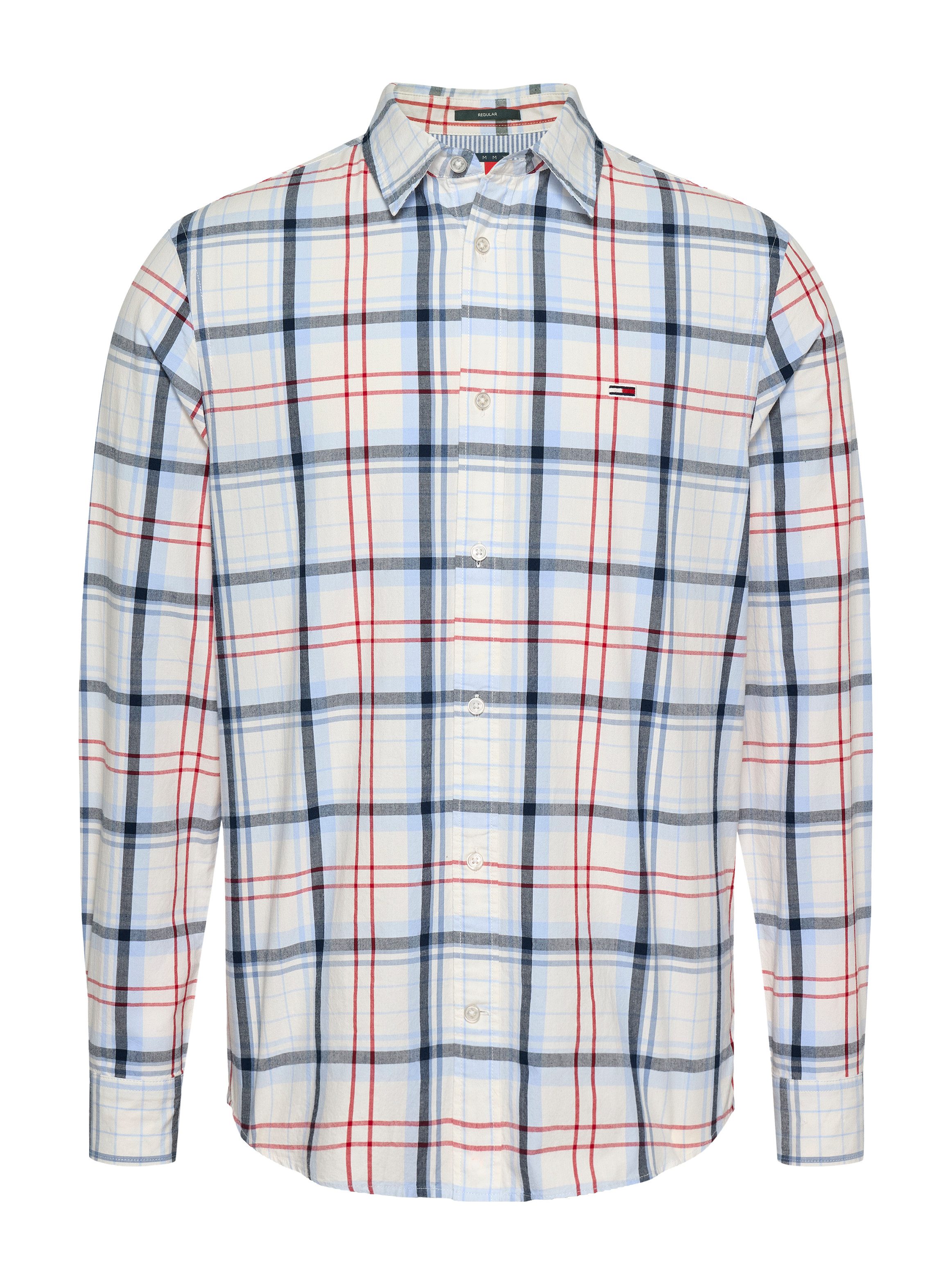 TOMMY JEANS Overhemd met lange mouwen TJM REG POPLIN CHECK LS SHIRT