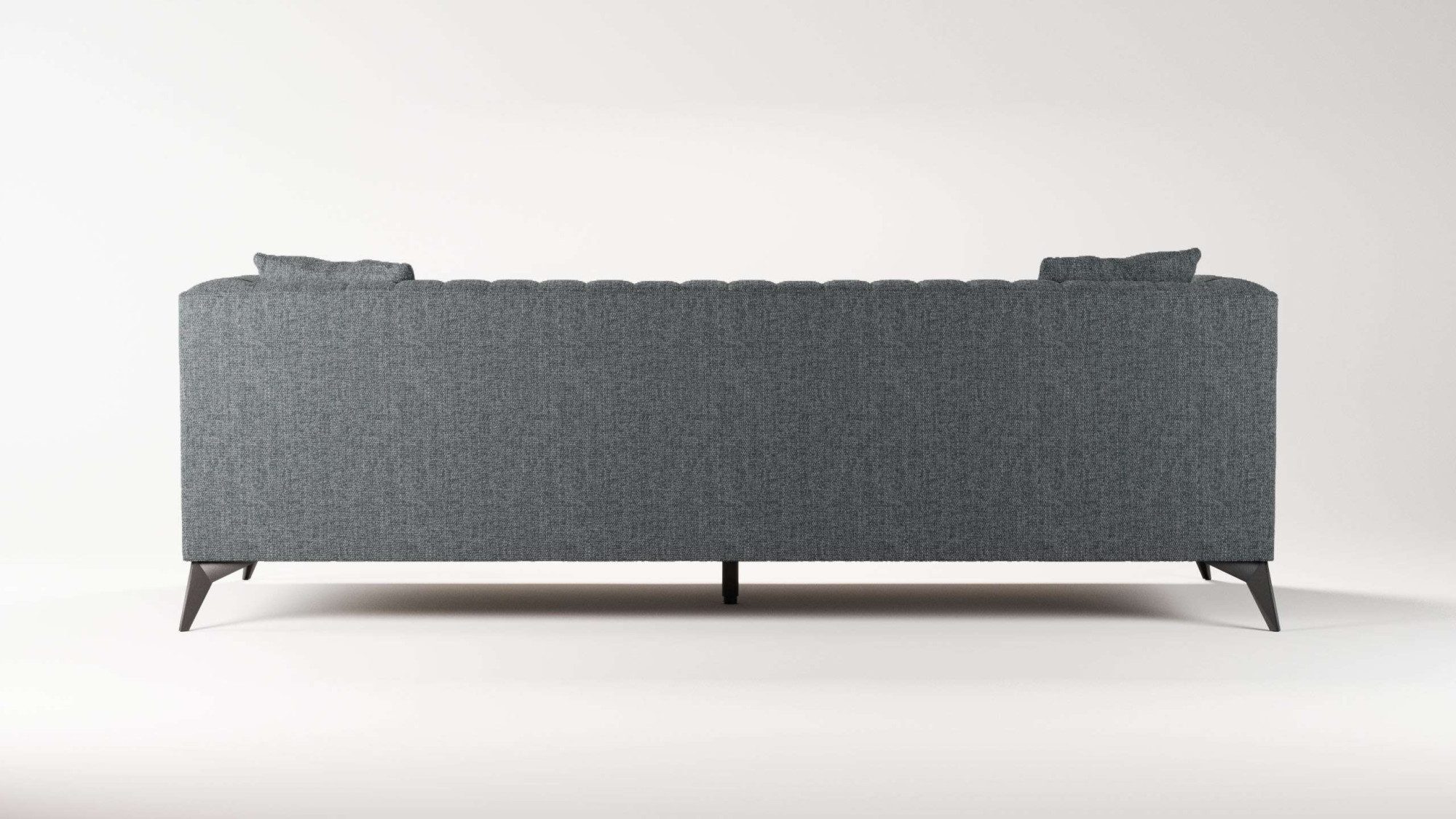 Places of Style 4-zitsbank MATTHEW elegant designsofa, afmetingen B/D/H: 231/86/74 cm XXL, stiksels in de rug, losse zitkussens, inclusief 2. sierkussen