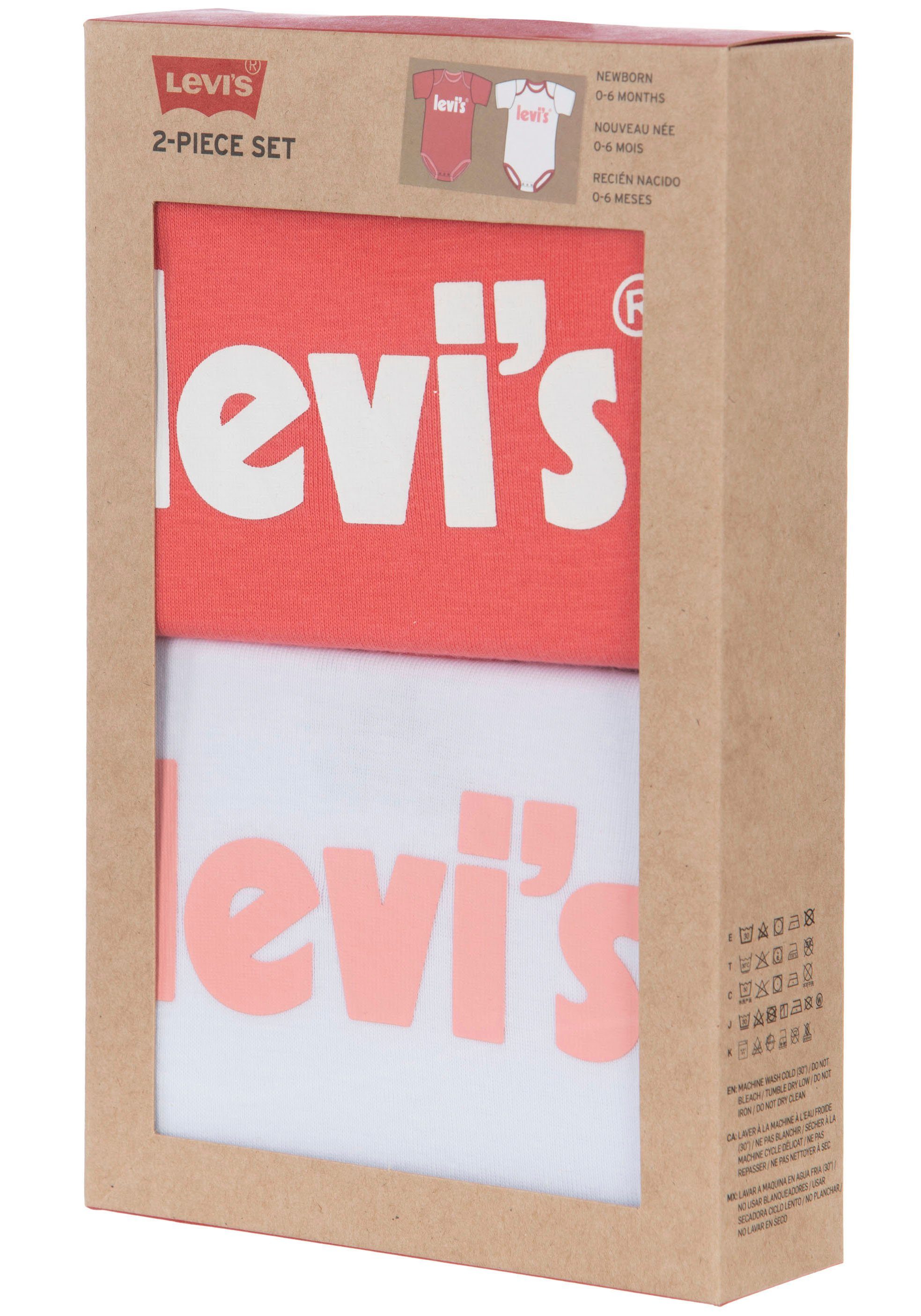 Levi's Kidswear Body met korte mouwen Uniseks (set, 2-delig)