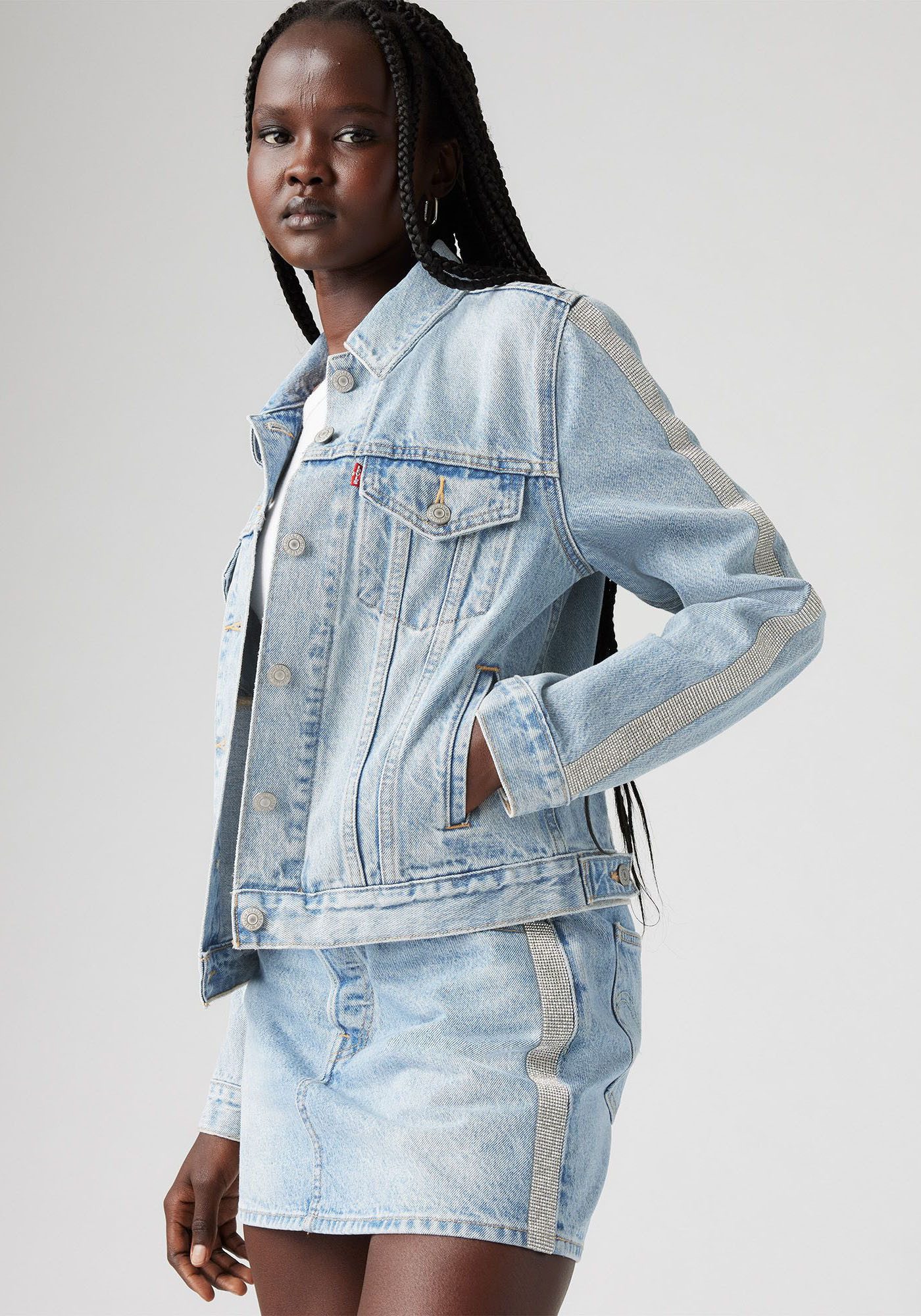 Levi's Jeansjack ORIGINAL TRUCKE met glinsterende details op de mouwen