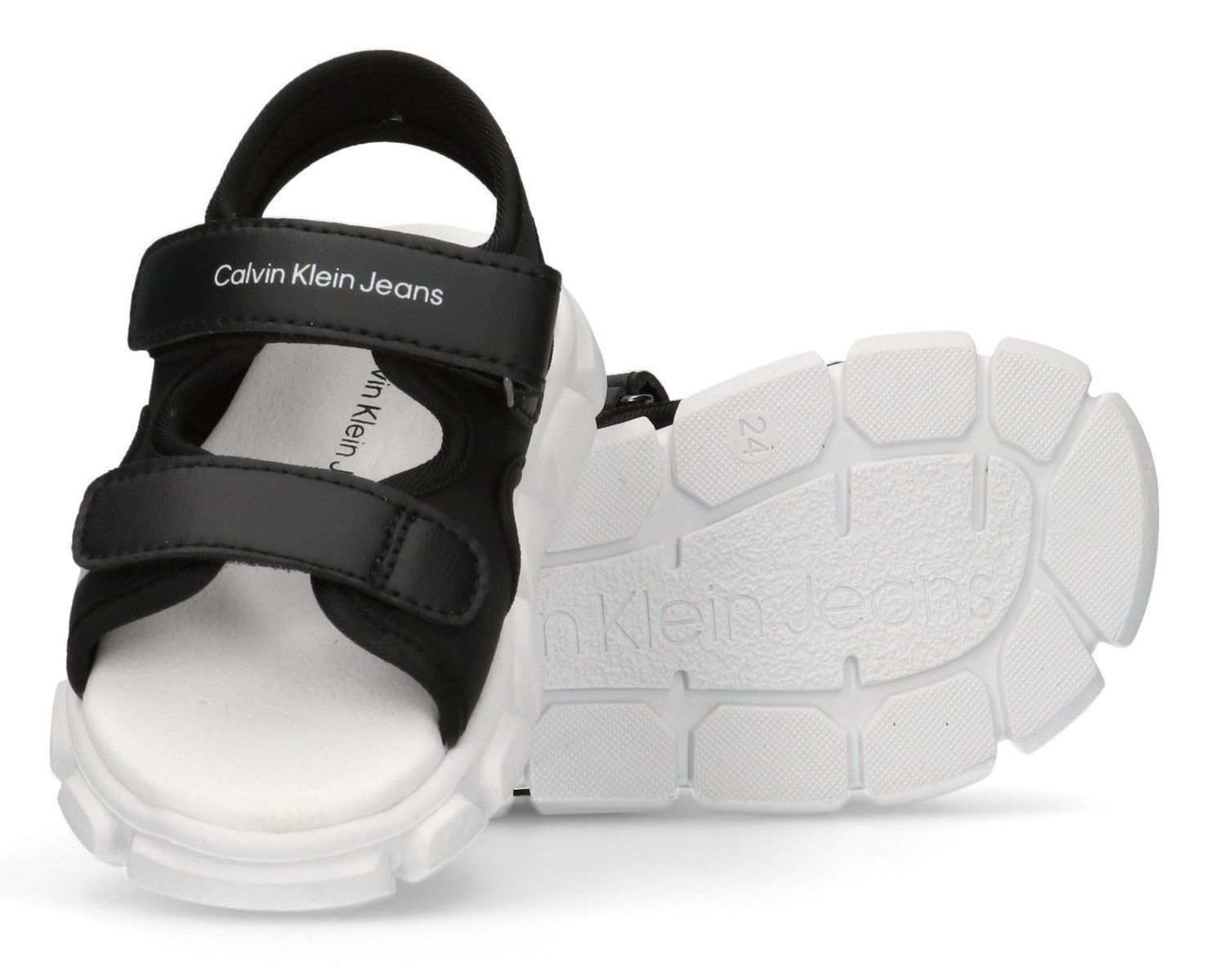 Calvin Klein Sandalen , plateausandaal, sandaal, klittenbandschoen met klittenbandsluiting