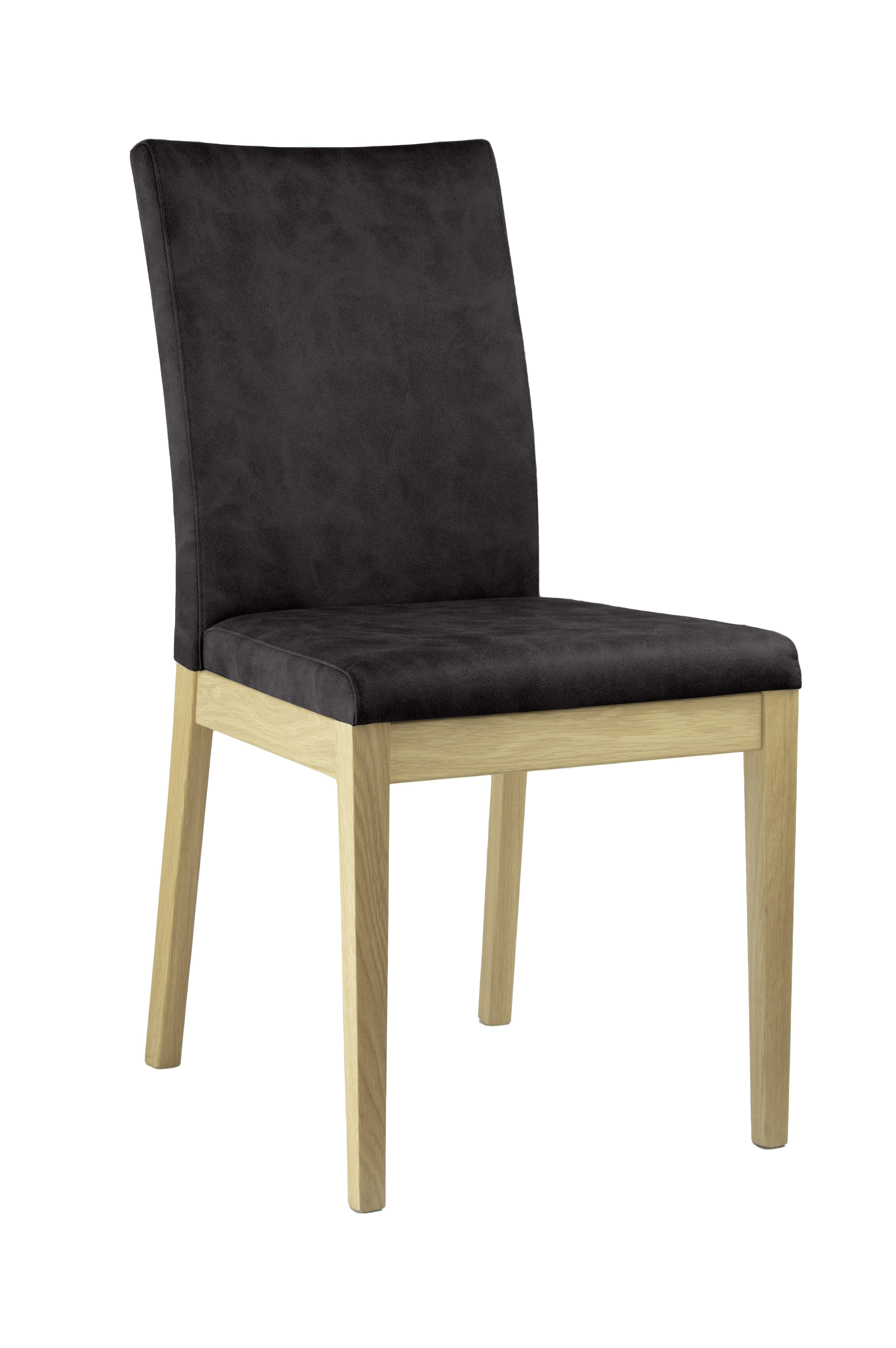 Home affaire Stoel met 4 poten Dendres Zitting en rugleuning zacht verdikt (set, 2 stuks)
