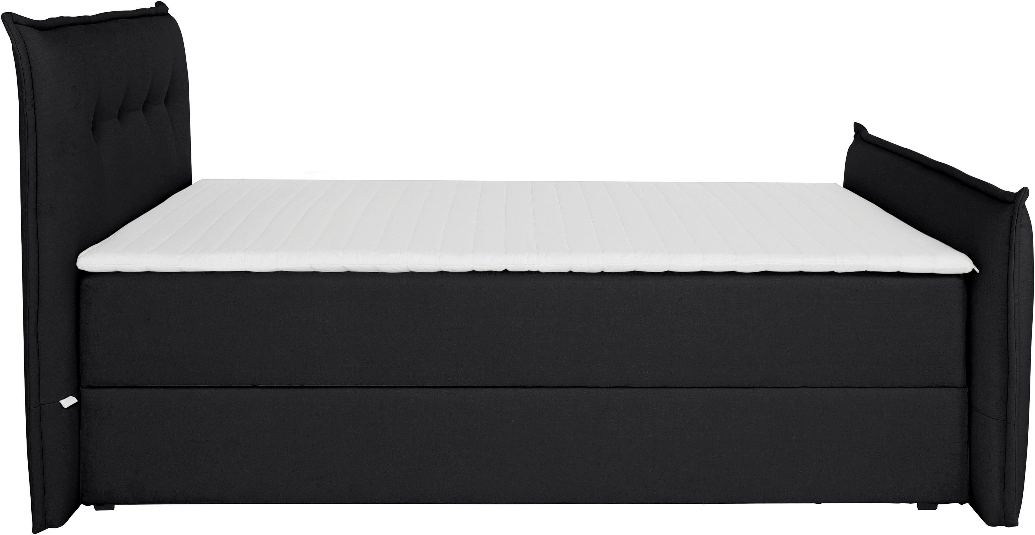 andas Boxspring Lichtgewicht inclusief voetbord, bedkist & topmatras, in 4 breedten en 2 hardheden