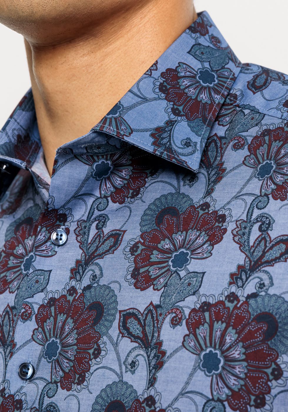 OLYMP Overhemd met lange mouwen Level Five body fit met modieuze print, lange mouw