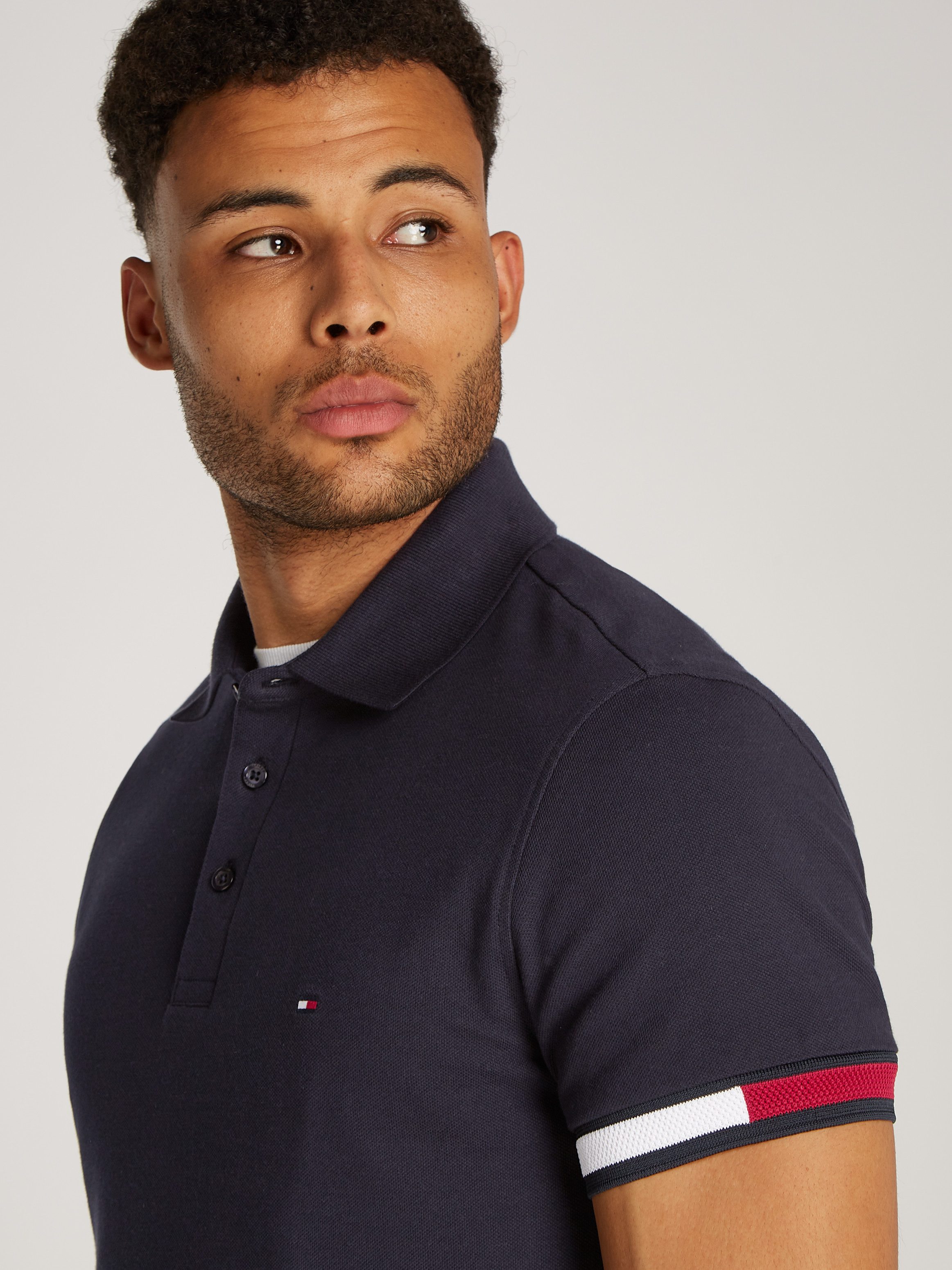 Tommy Hilfiger Poloshirt FLAG CUFF SLIM POLO
