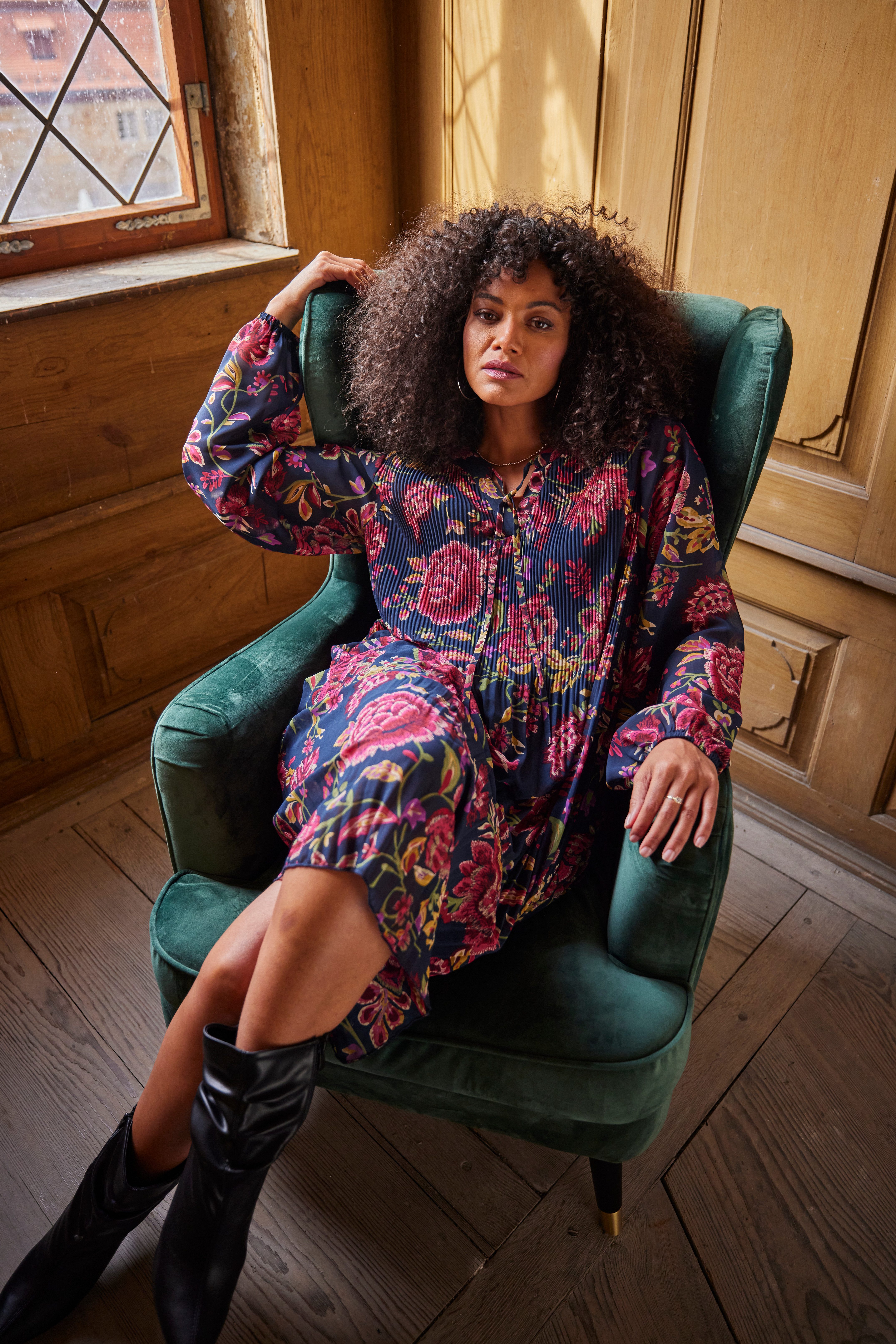 Aniston PLUS Zomerjurk all-over print - nieuwe collectie