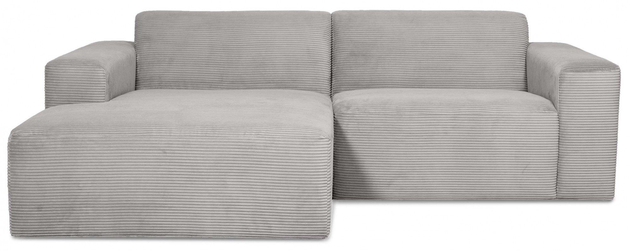 INOSIGN Hoekbank Koa, 228 cm, L-vorm, modulair bankstel, webstof, cord Designbank, zachte lounge-zitcomfort, golfondersteuning, tot aan de vloer