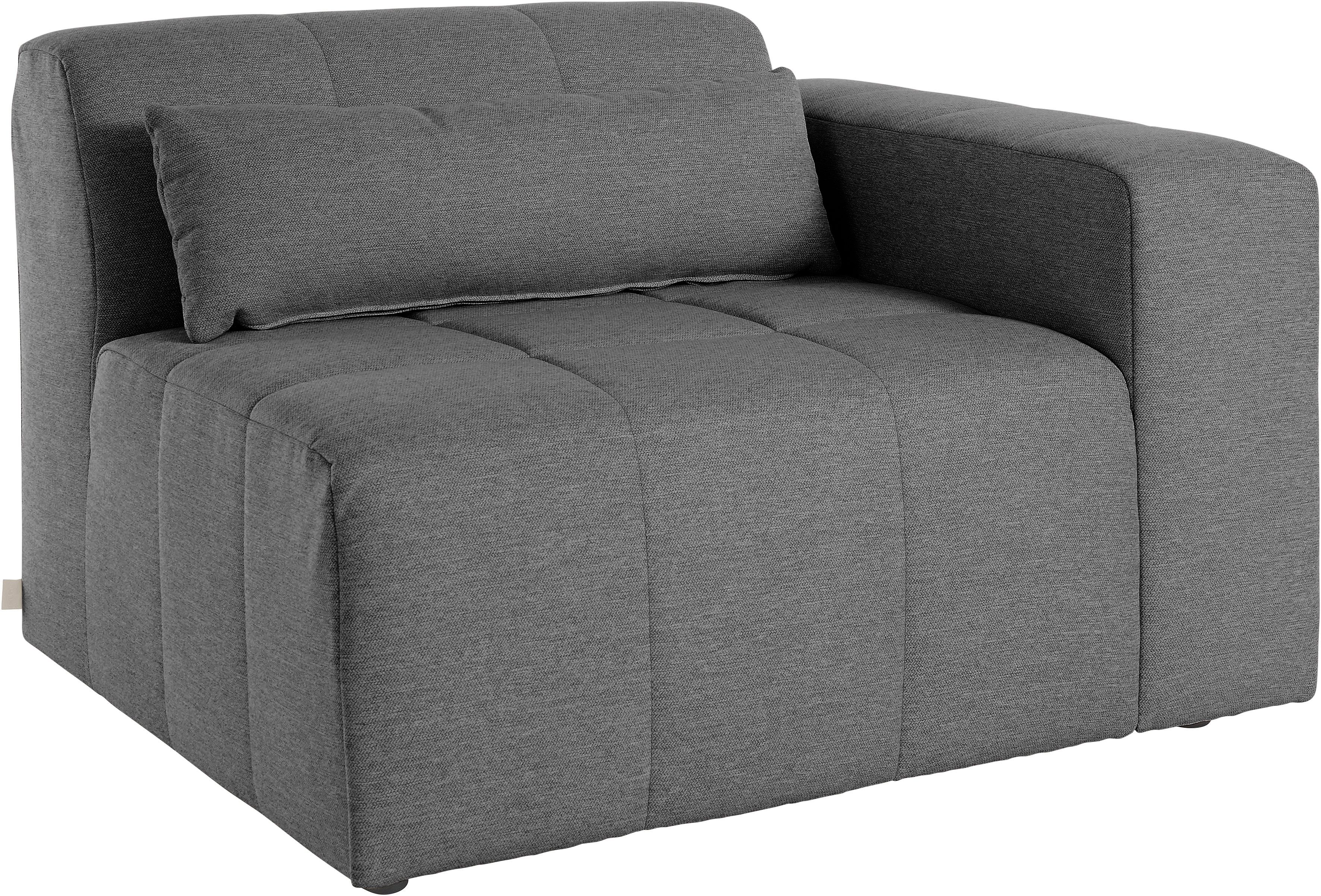 LeGer Home by Lena Gercke Sofaelement Maileen Module fauteuil met armleuning, te verbinden met andere modules van de serie