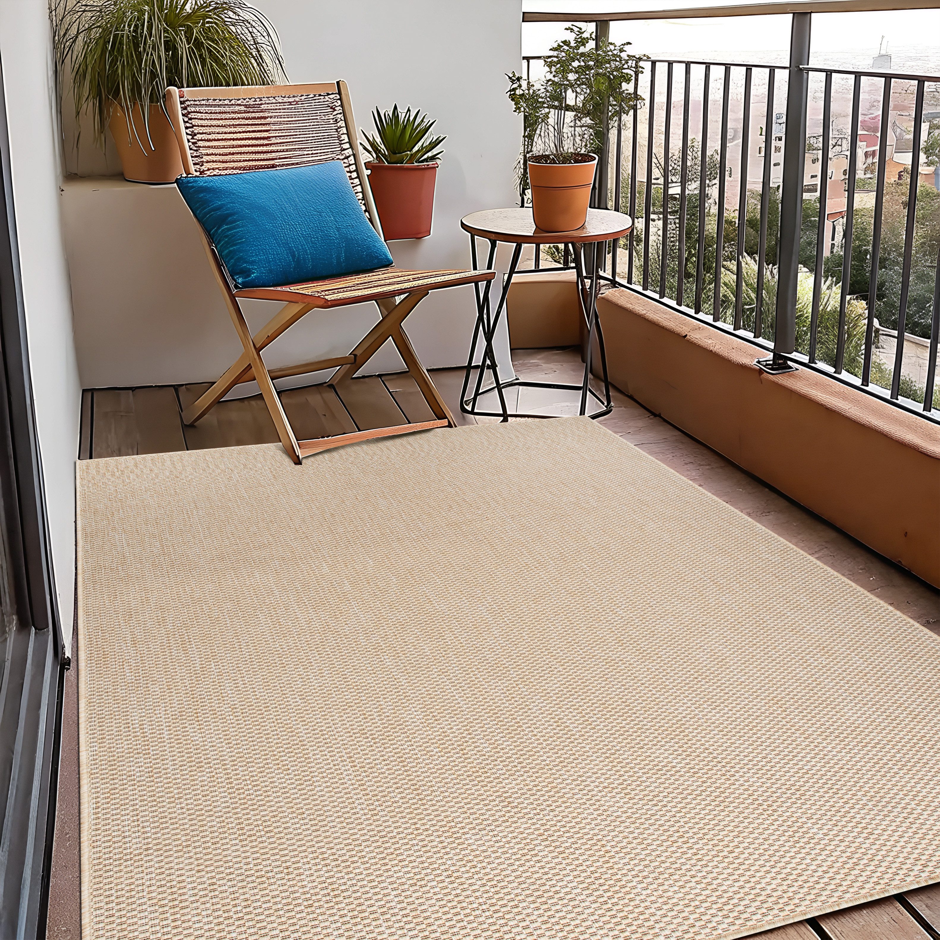 my home Vloerkleed Venetië is ook als loper verkrijgbaar Geschikt voor binnen en buiten, sisal-look, weerbestendig & uv-bestendig
