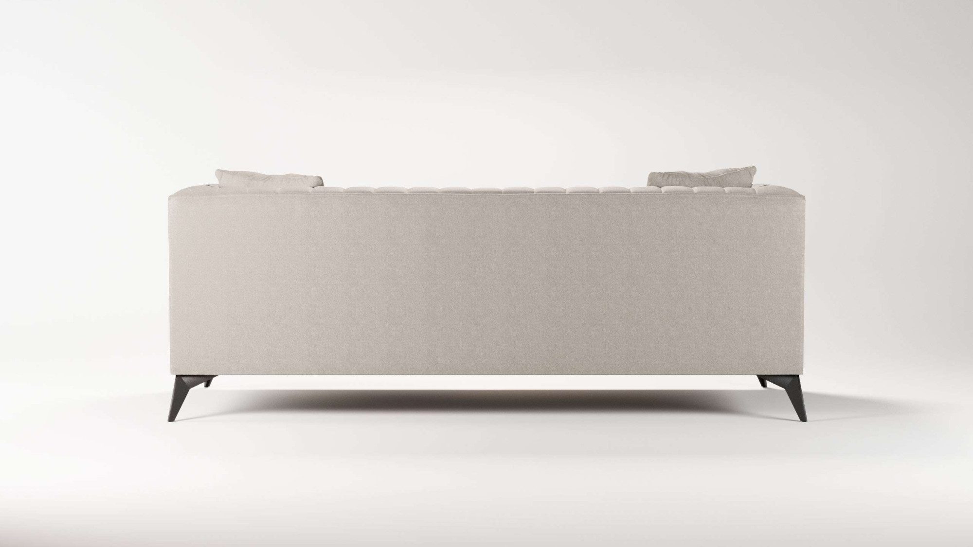Places of Style 3-zitsbank MATTHEW elegant designsofa, afmetingen B/D/H: 201/86/74 cm fijne stiksels in het ruggebied, losse zitkussens, inclusief sierkussens