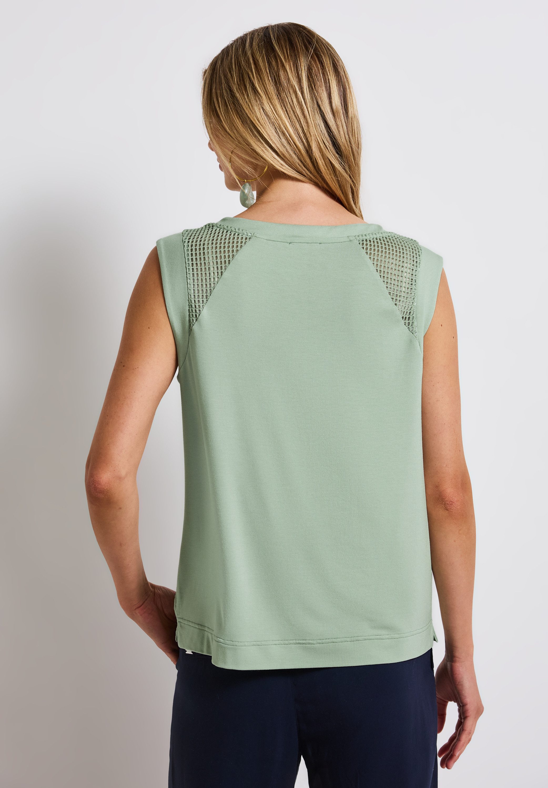 STREET ONE Shirttop met mesh details