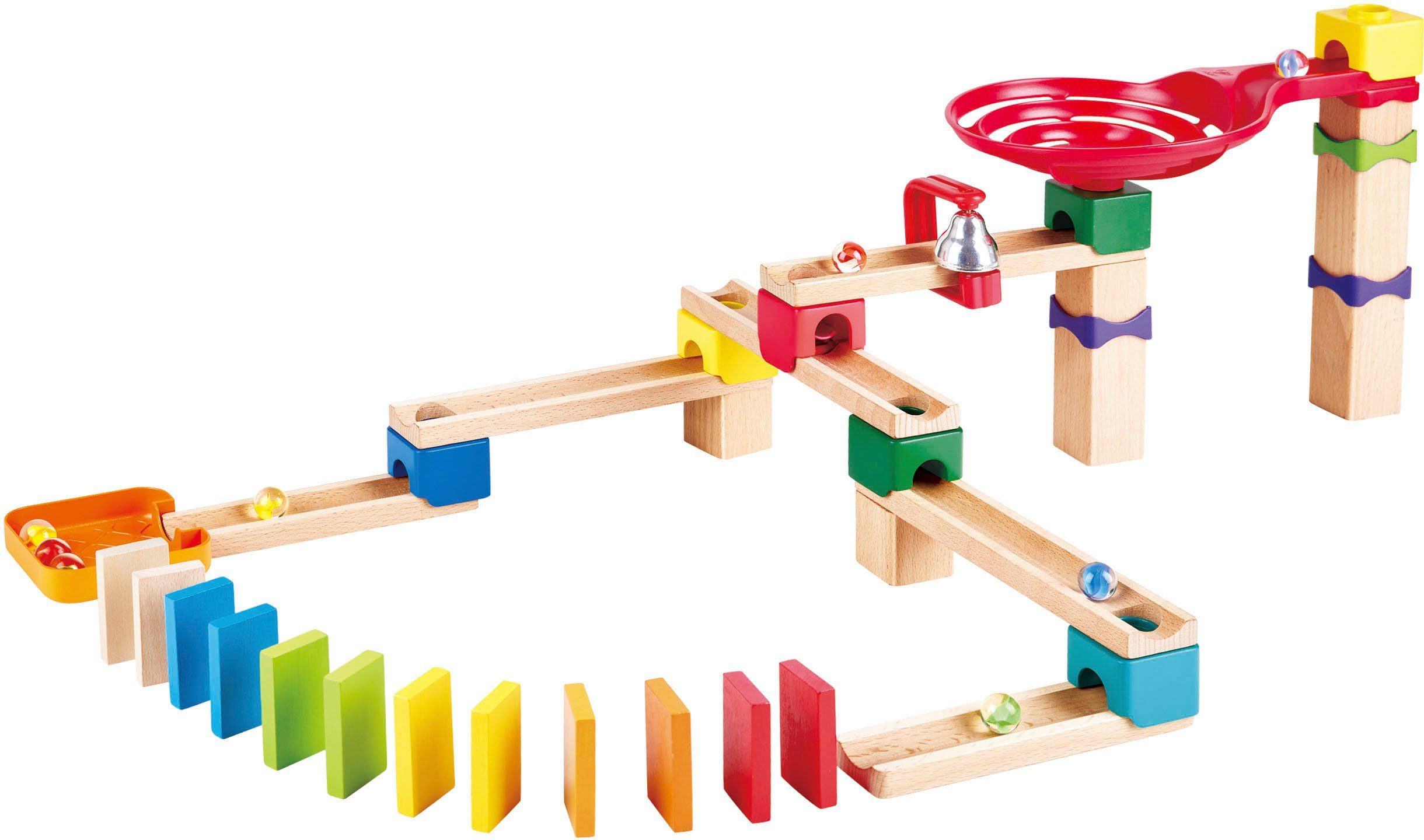 Hape Knikkerbaan met twee banen en dominostenen