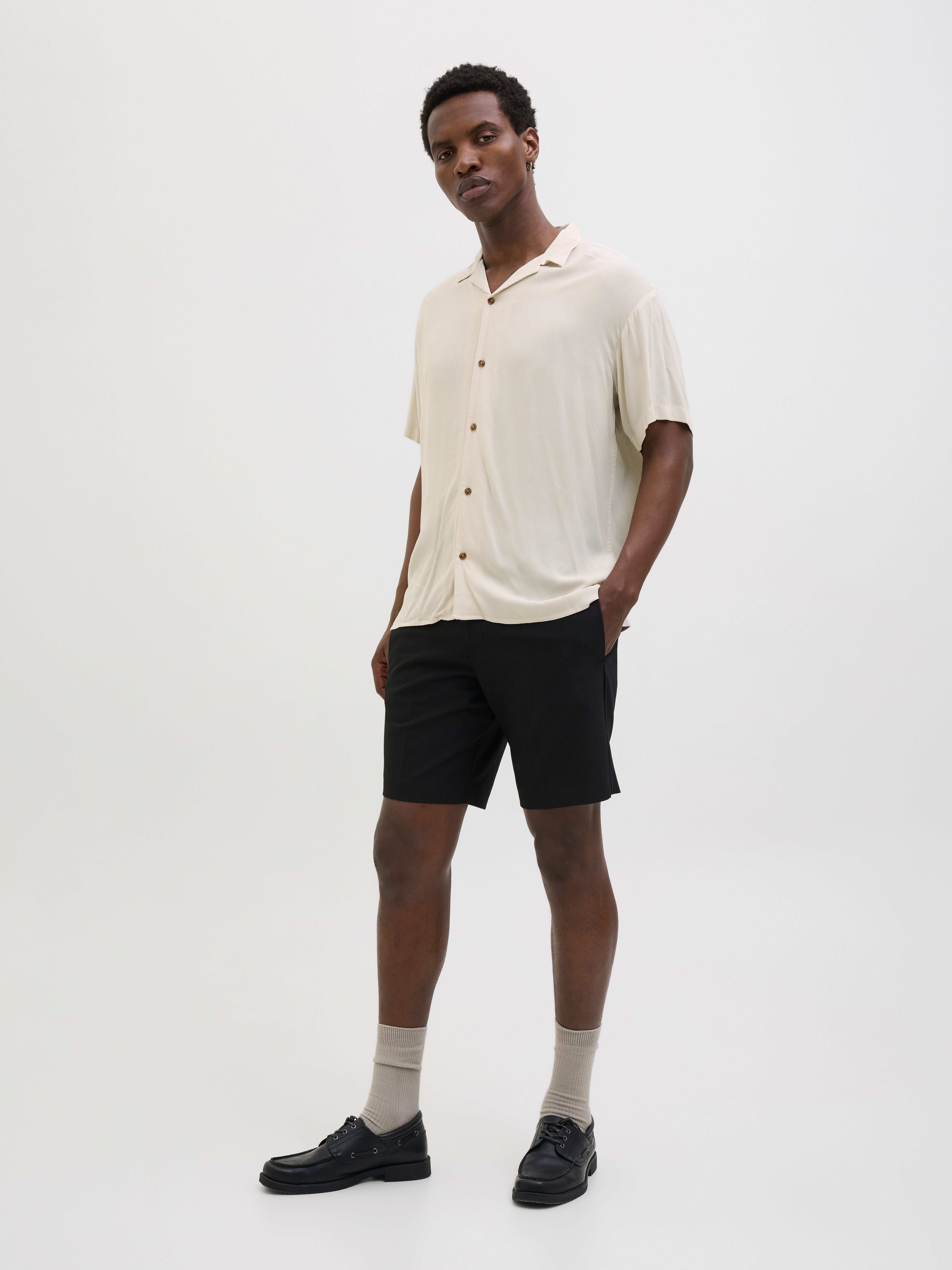 Jack & Jones Overhemd met korte mouwen JJEJEFF SOLID RESORT SHIRT S/S SN