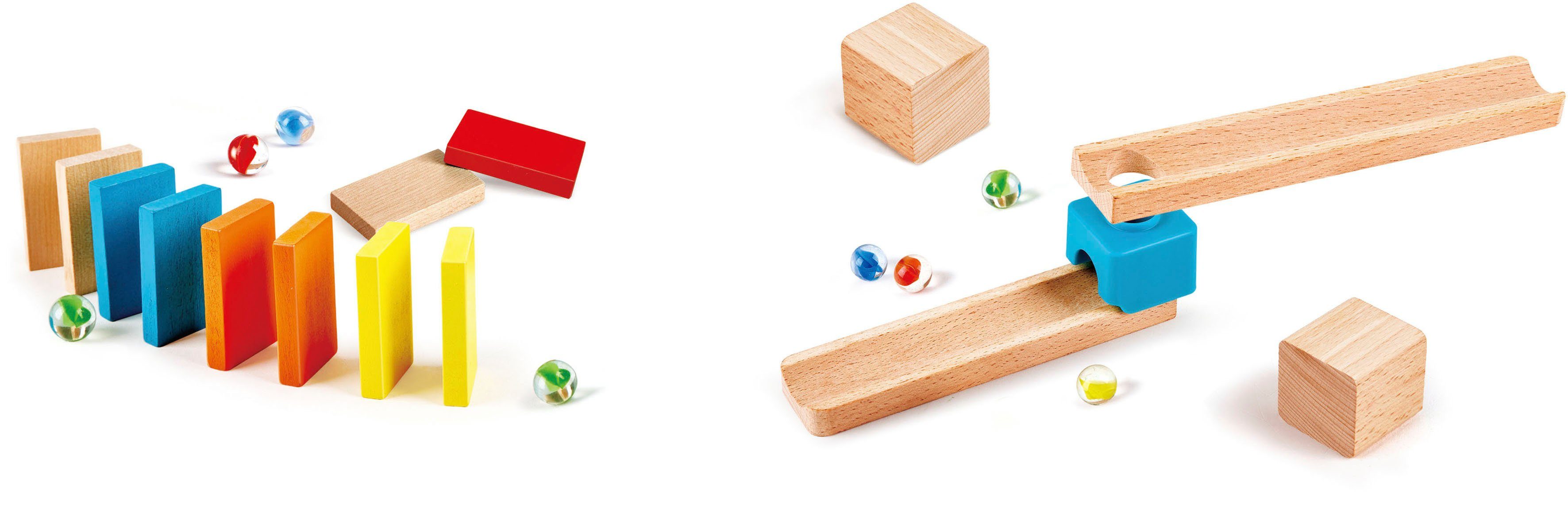 Hape Knikkerbaan Opvallende marmerbaan met Domino