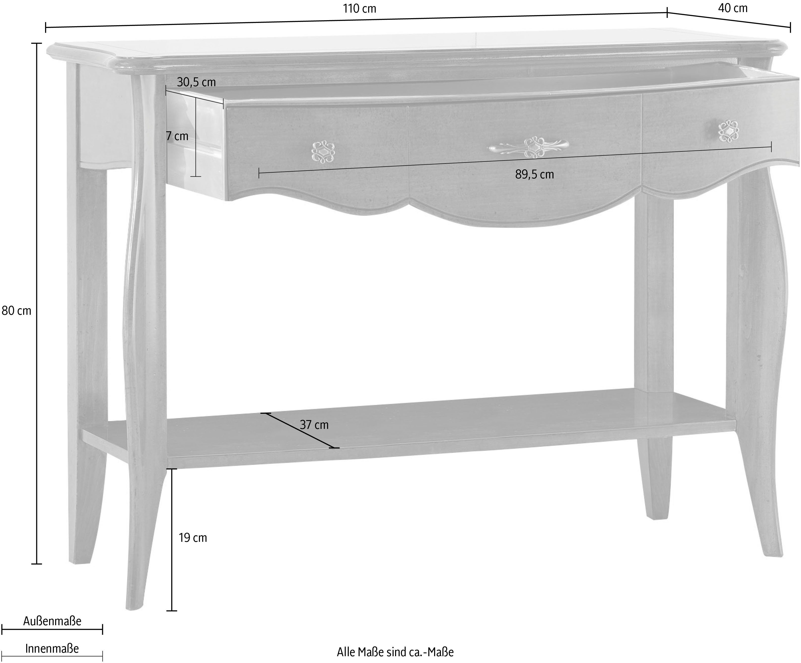 Home affaire Console Tramonto