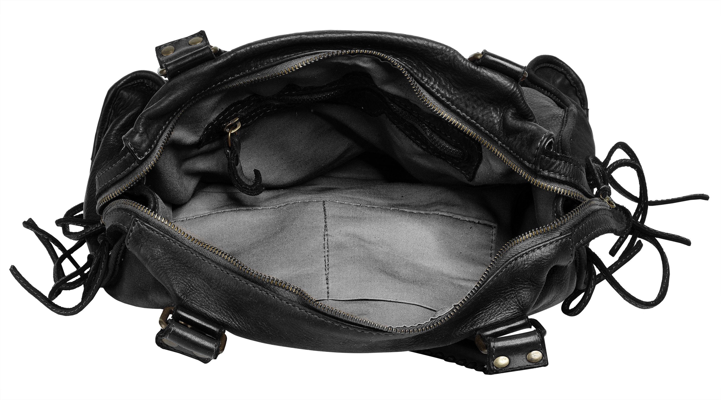 Samantha Look Shopper echt leer, made in italy (1-delig)