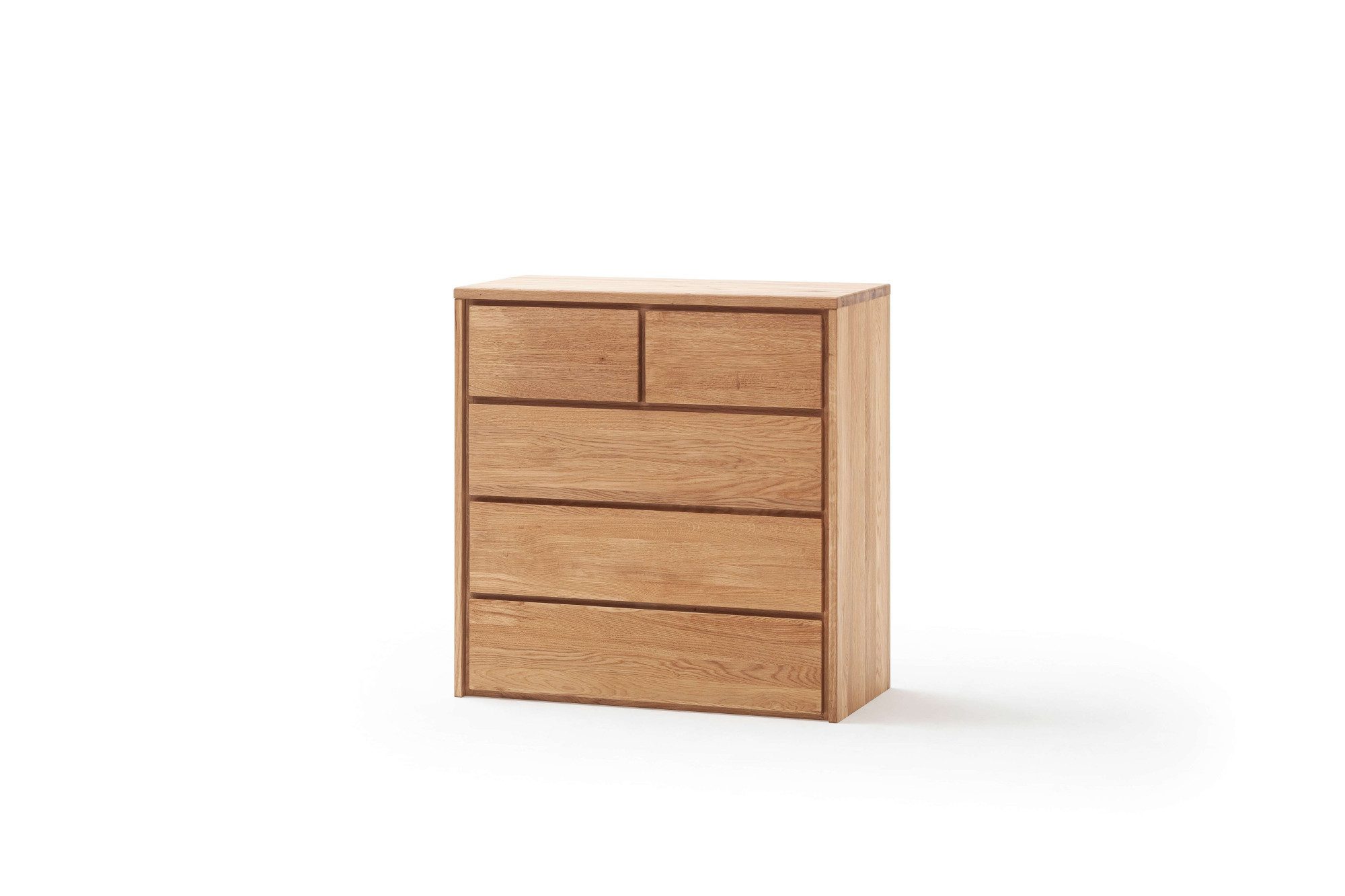 Home affaire Ladekast Zetra ladekast, 2 + 3 lades met soft-close functie Kant-en-klaar gemonteerd, massief eiken, breedte 88 cm