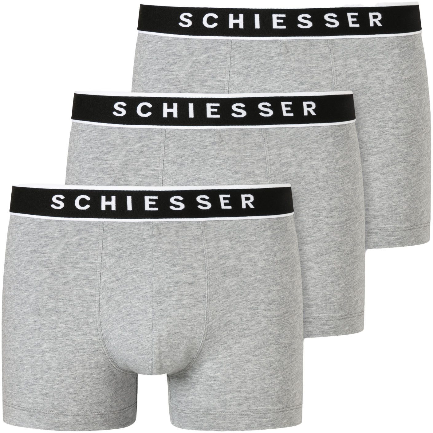 Schiesser Boxershorts 95-5 grijs 3-pack