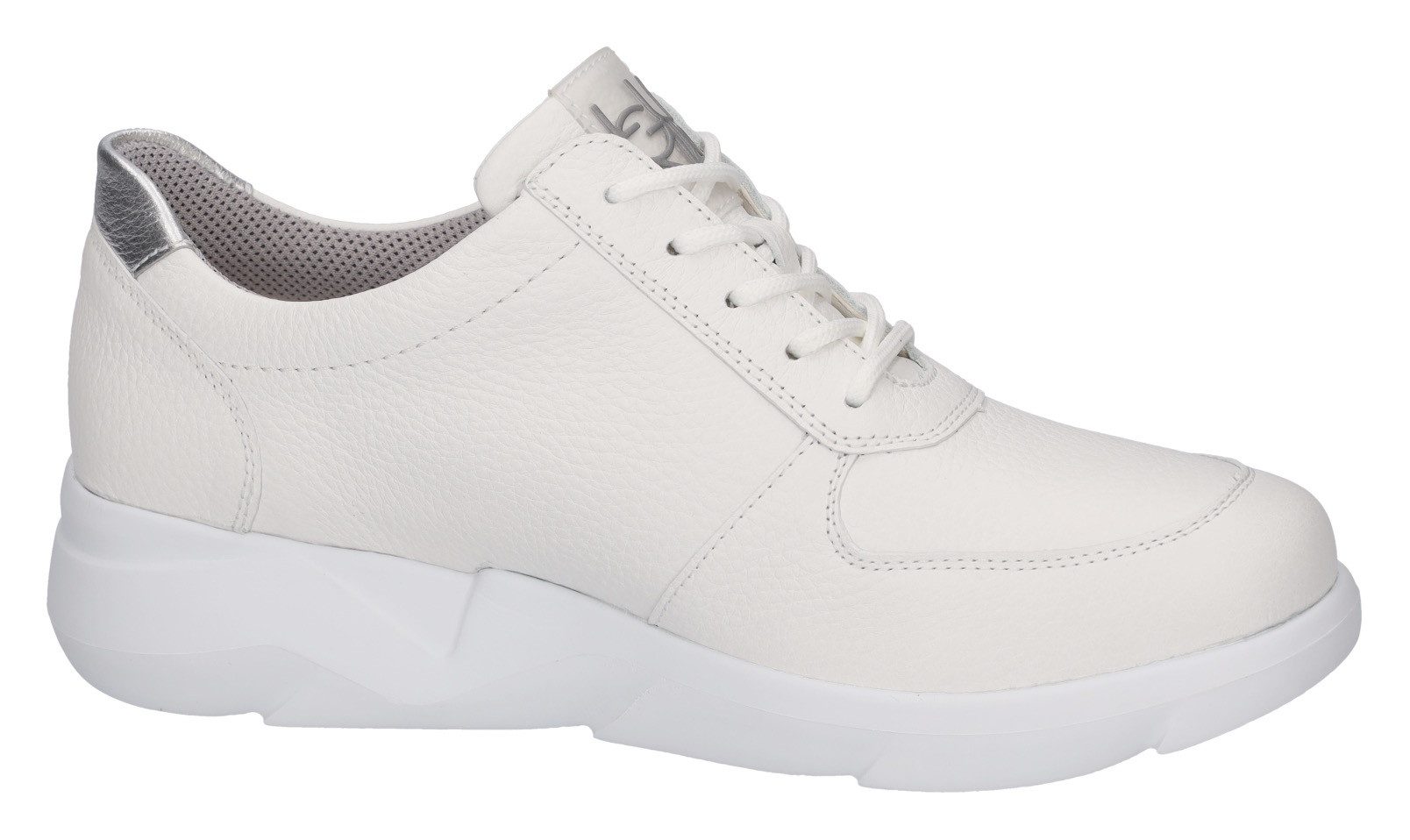 Waldläufer Sneakers met sleehak K-FUNKY , vrijetijdsschoen, lage schoen, veterschoen, breedte k voor de stevige voet